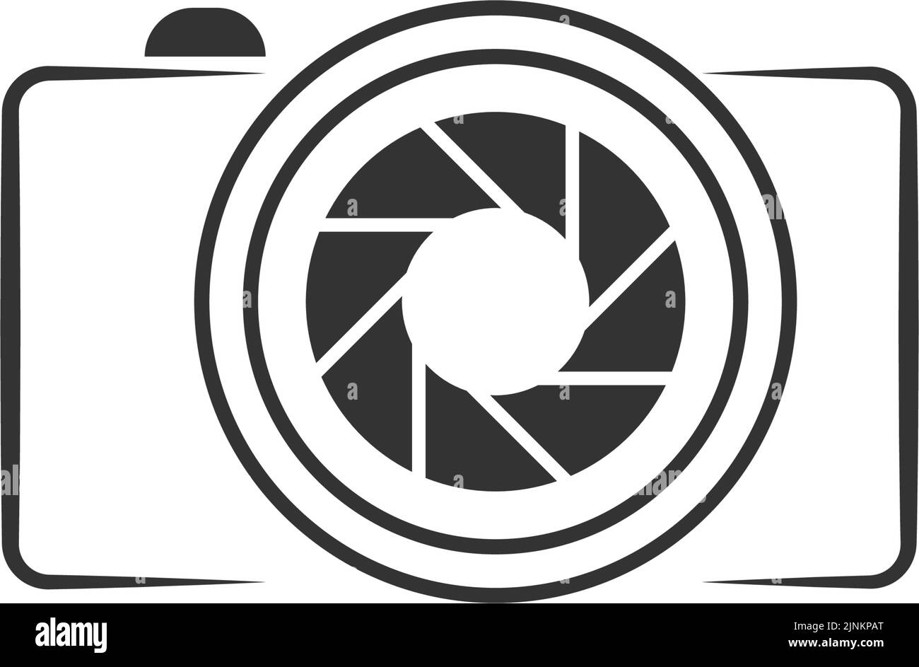 Camera icon logo flat design illustration template Stock Vector Image ...