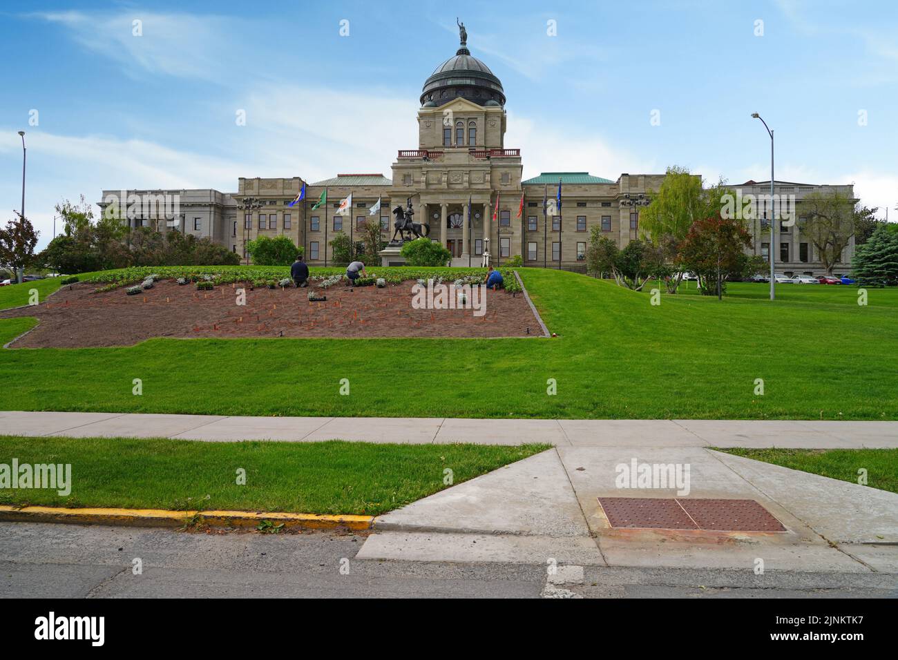HELENA, MT 10 JUN 2021 View of the Montana State Capitol on Capitol