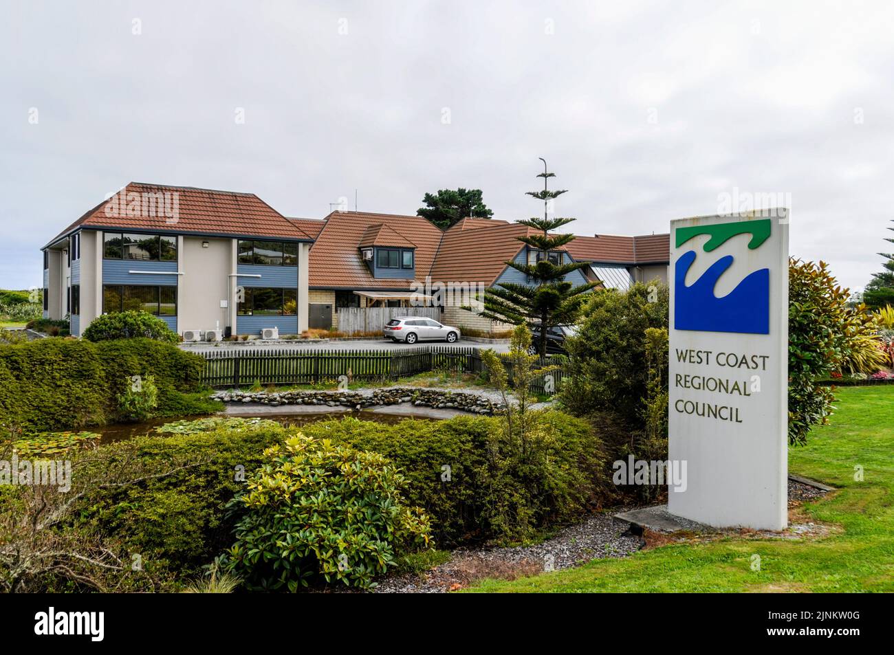 West Coast Regional Council in Greymouth on South Island in New Zealand Stock Photo