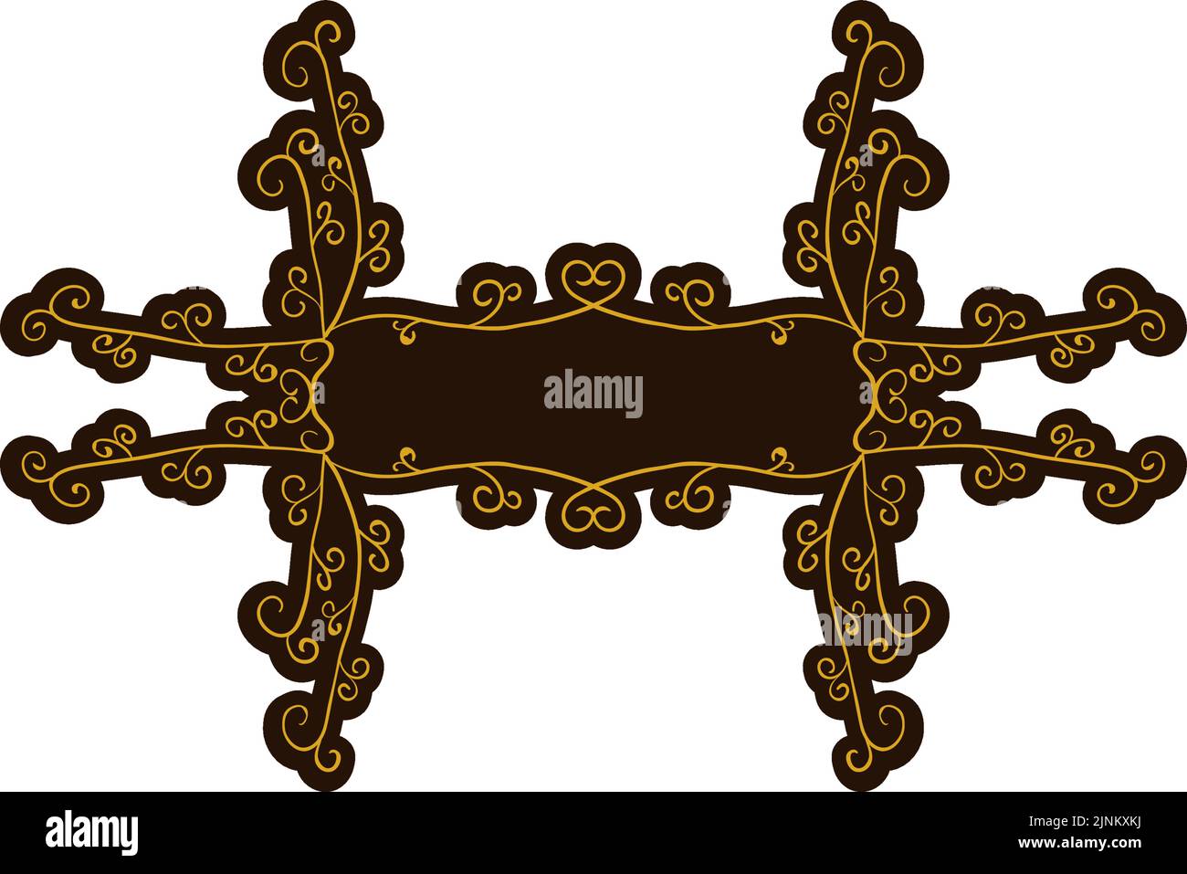 Frame material, luxurious and elegant Gothic frame Stock Vector Image