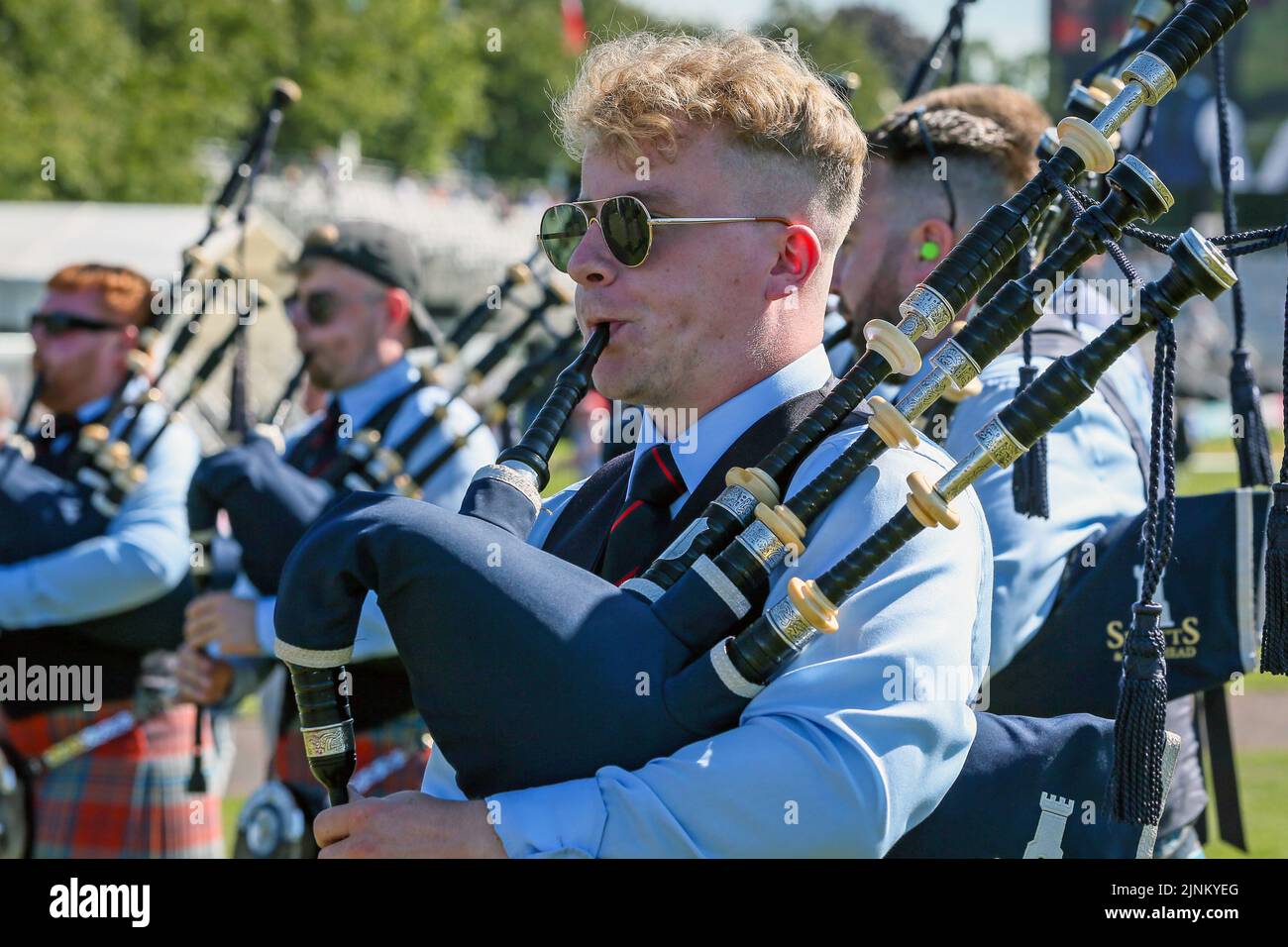 Glasgow, UK. 12th Aug, 2022. The World Pipe Band Championship has been