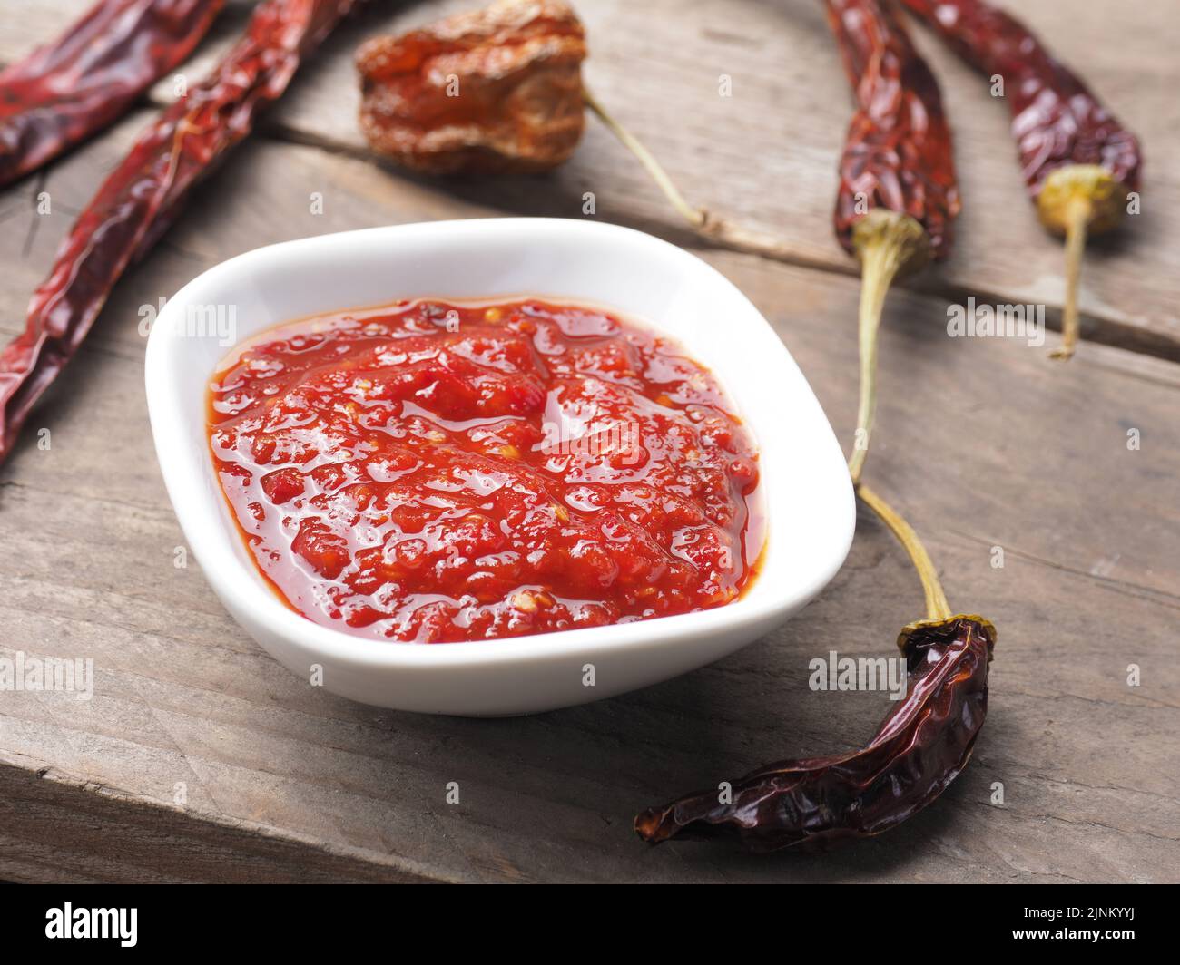 scharfe sauce Stock Photo