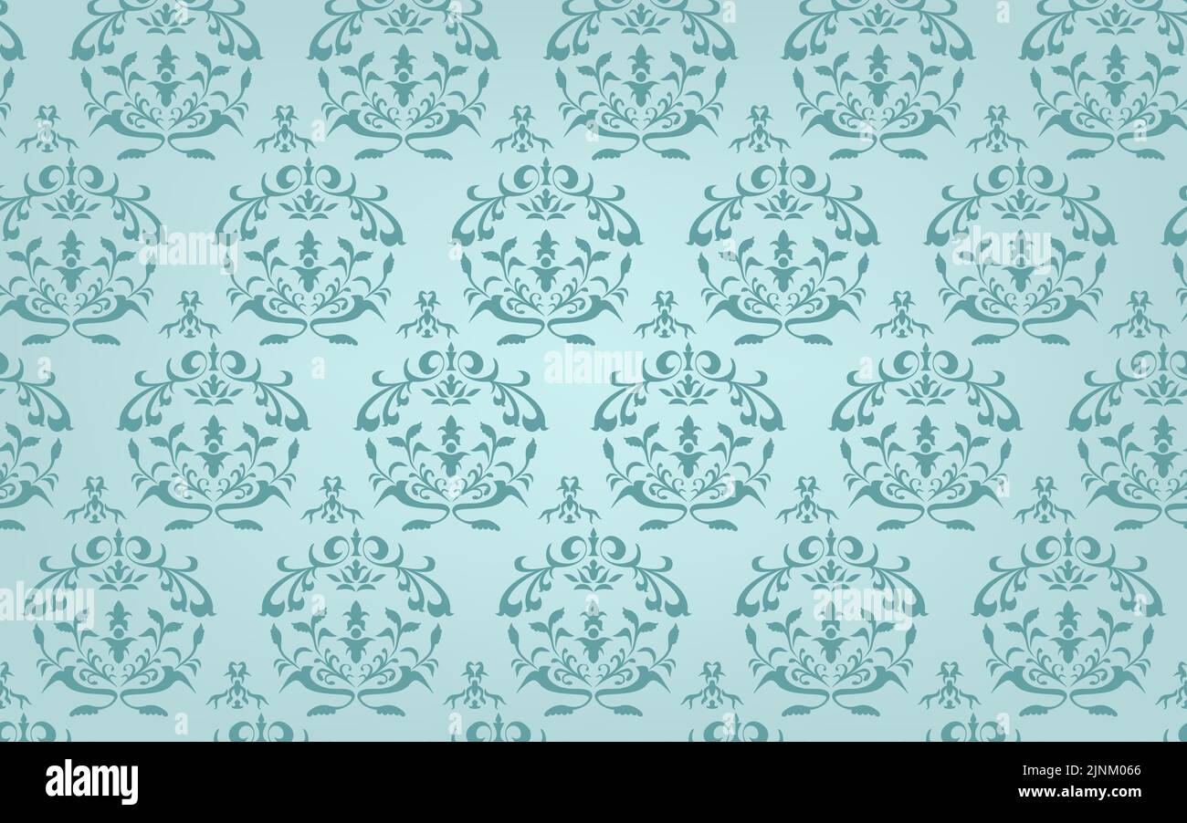Background material, seamless pattern, Islamic damask pattern Stock ...