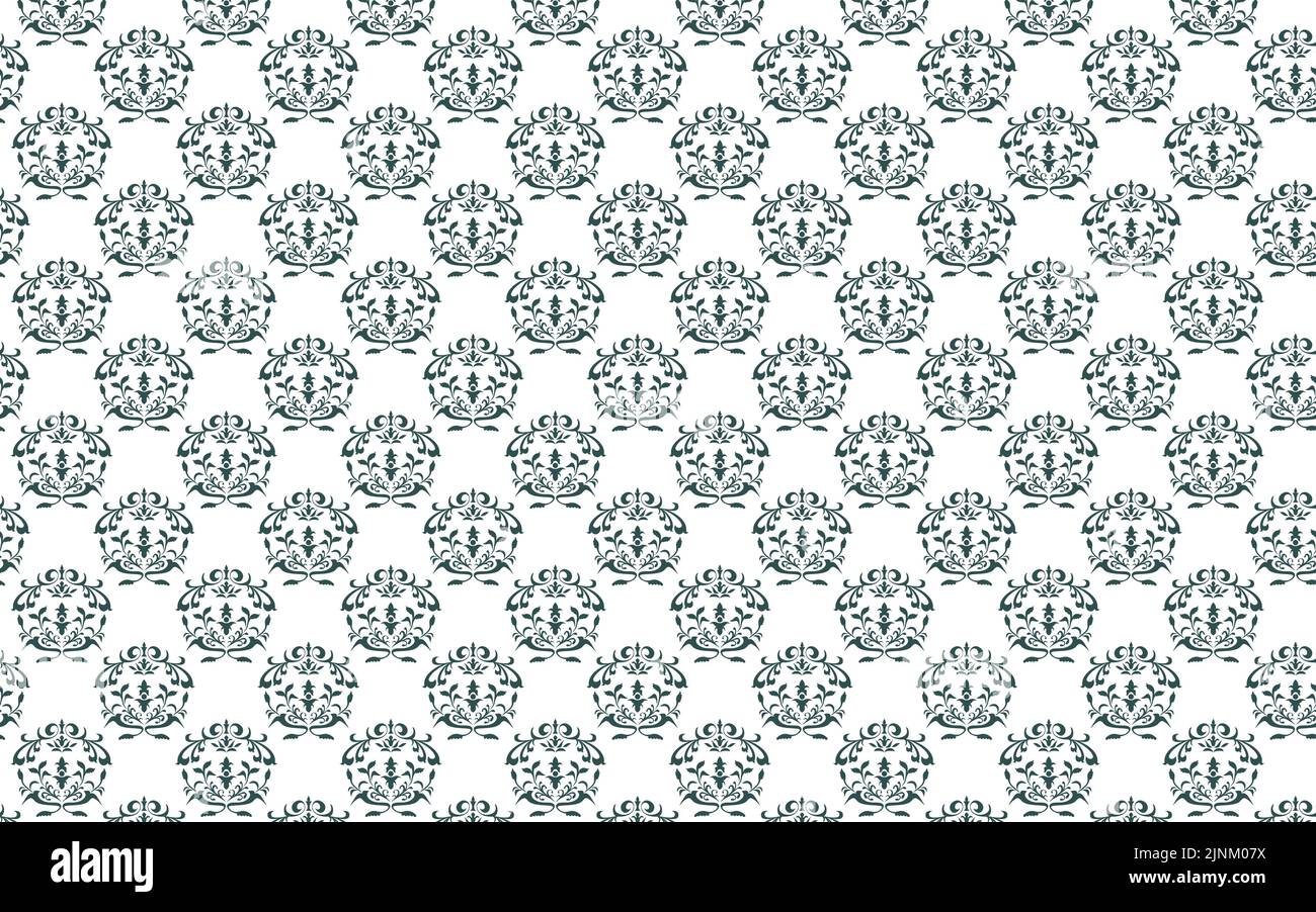 Background material, pattern, Islamic damask pattern Stock Vector Image