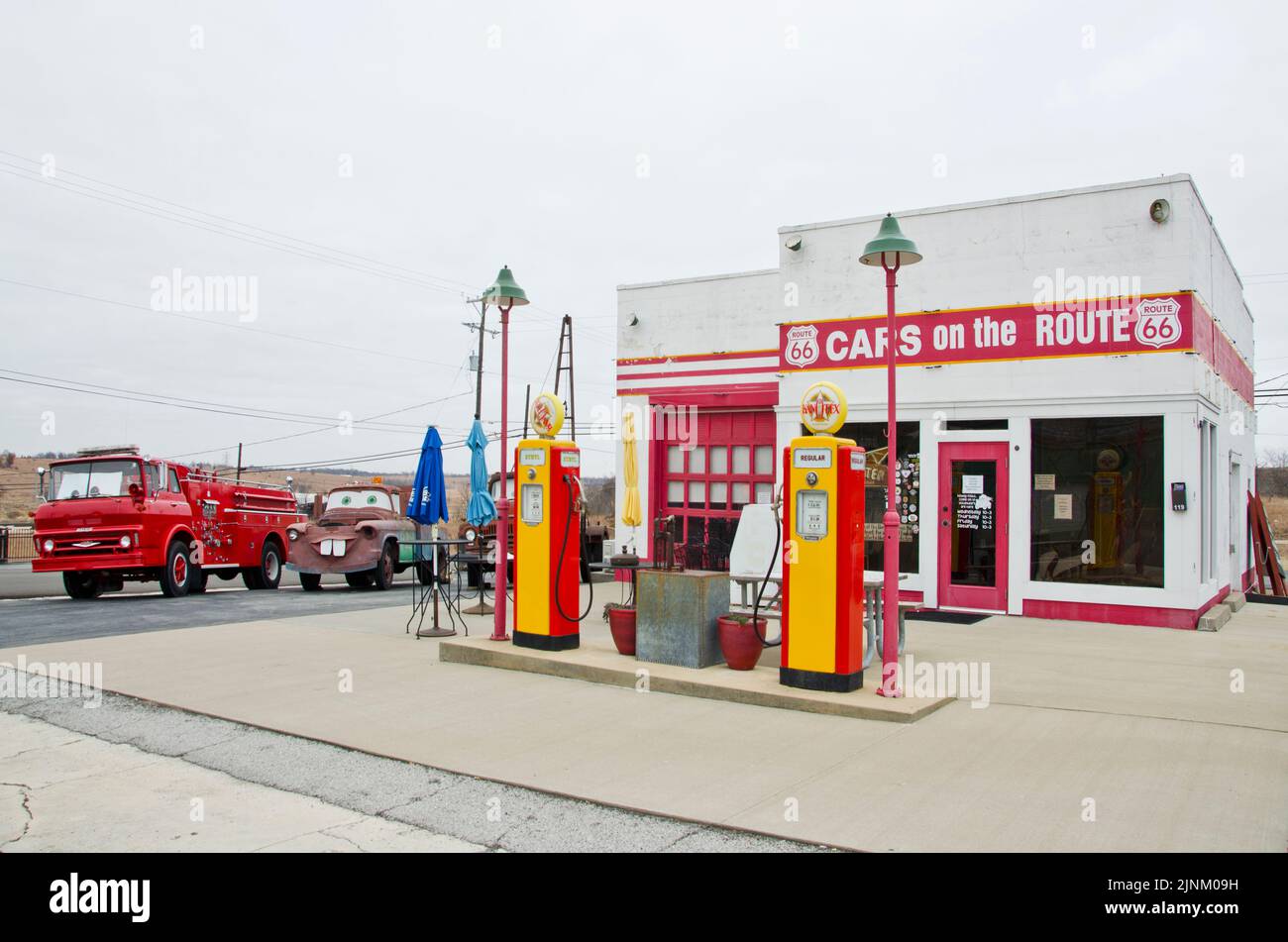 This little gas station turned shop and deli is about all that exists
