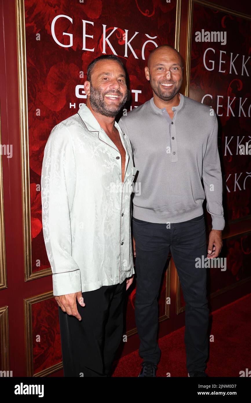 MIAMI, FL - AUGUST 11: David Grutman and Derek Jeter attend the Gekko