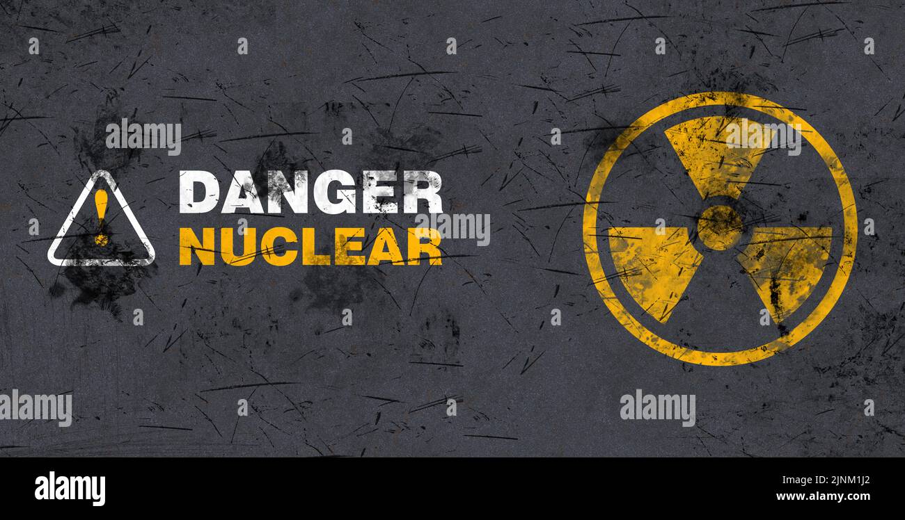 Nuclear danger, Real risk of a nuclear disaster Stock Photo