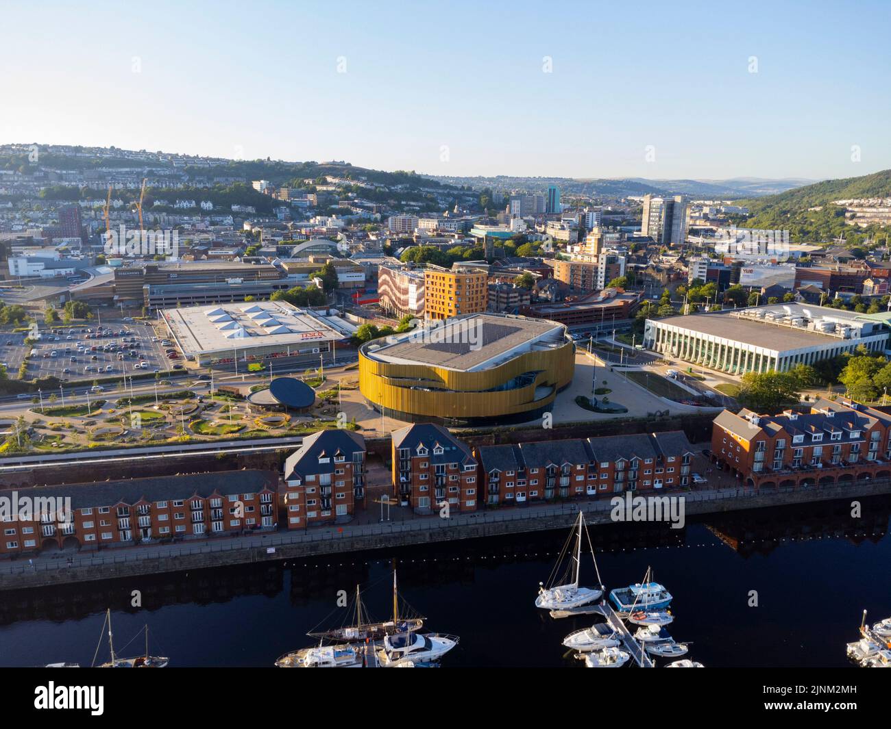 The new Swansea Arena at Copr Bay, Swansea Stock Photo Alamy