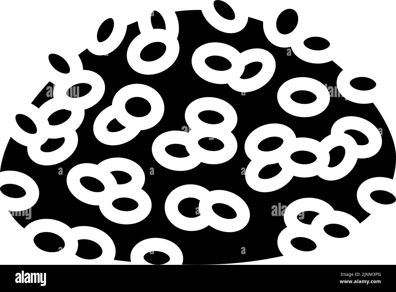 arborio rice glyph icon vector illustration Stock Vector
