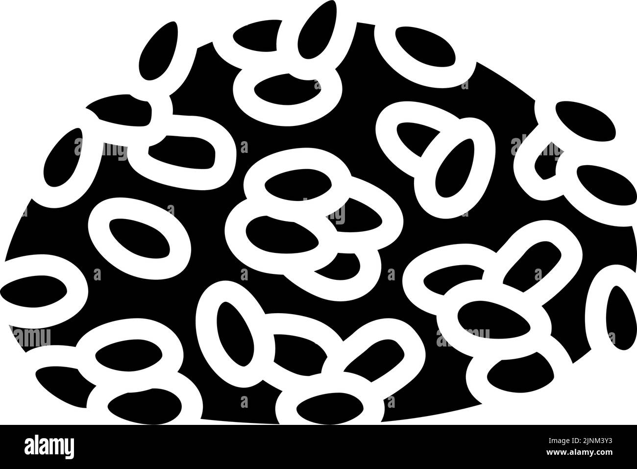 calrose rice glyph icon vector illustration Stock Vector