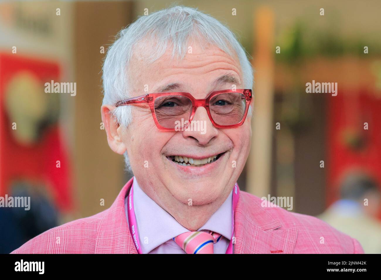 Christopher Biggins, actor, smiling, close up of face, Chelsea Flower