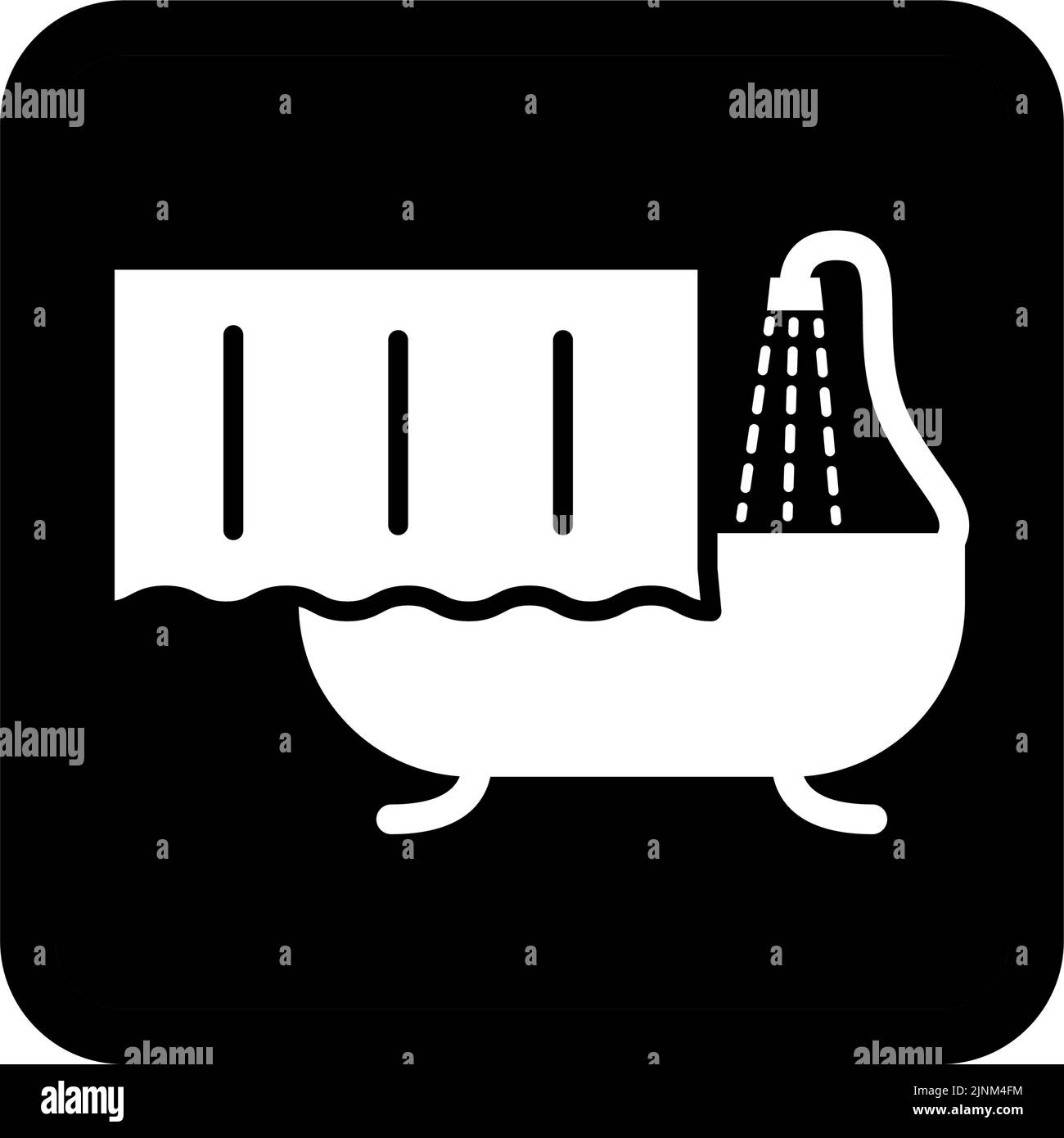 Simple icon illustration to take a shower Translation Take a shower