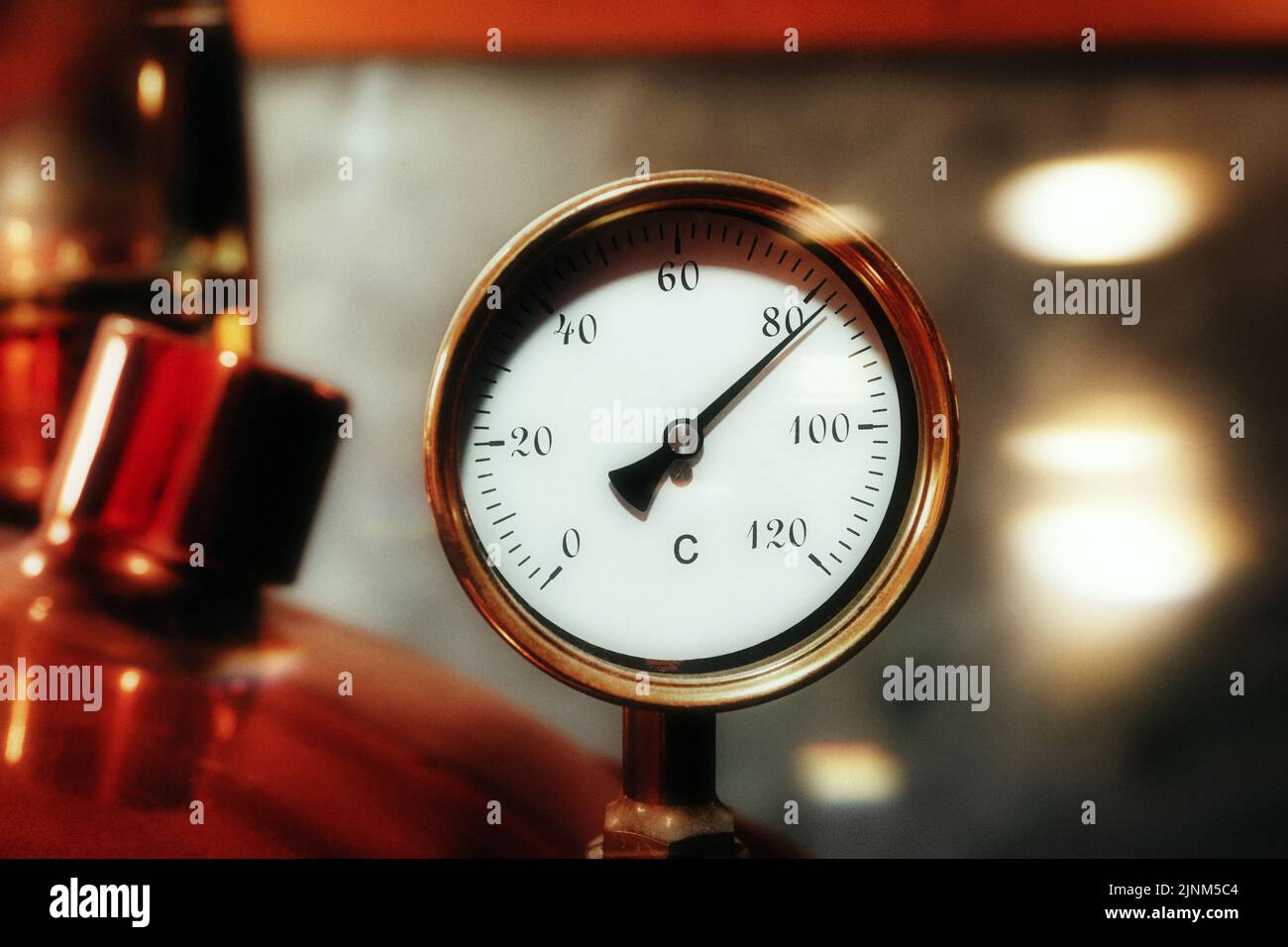 temperature display, brewery, temperature displays, breweries Stock
