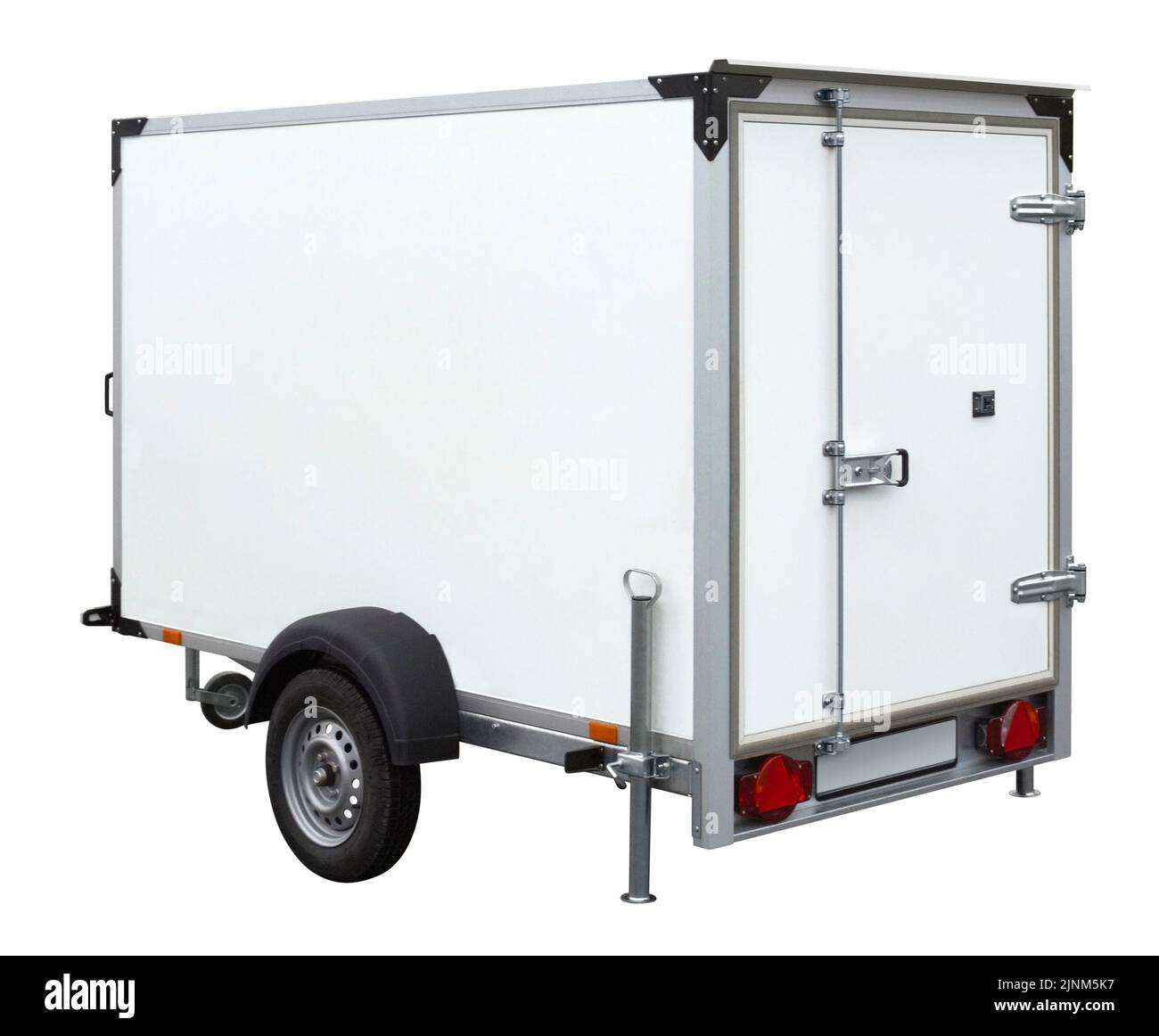 vehicle trailer, einachser, vehicle trailers Stock Photo