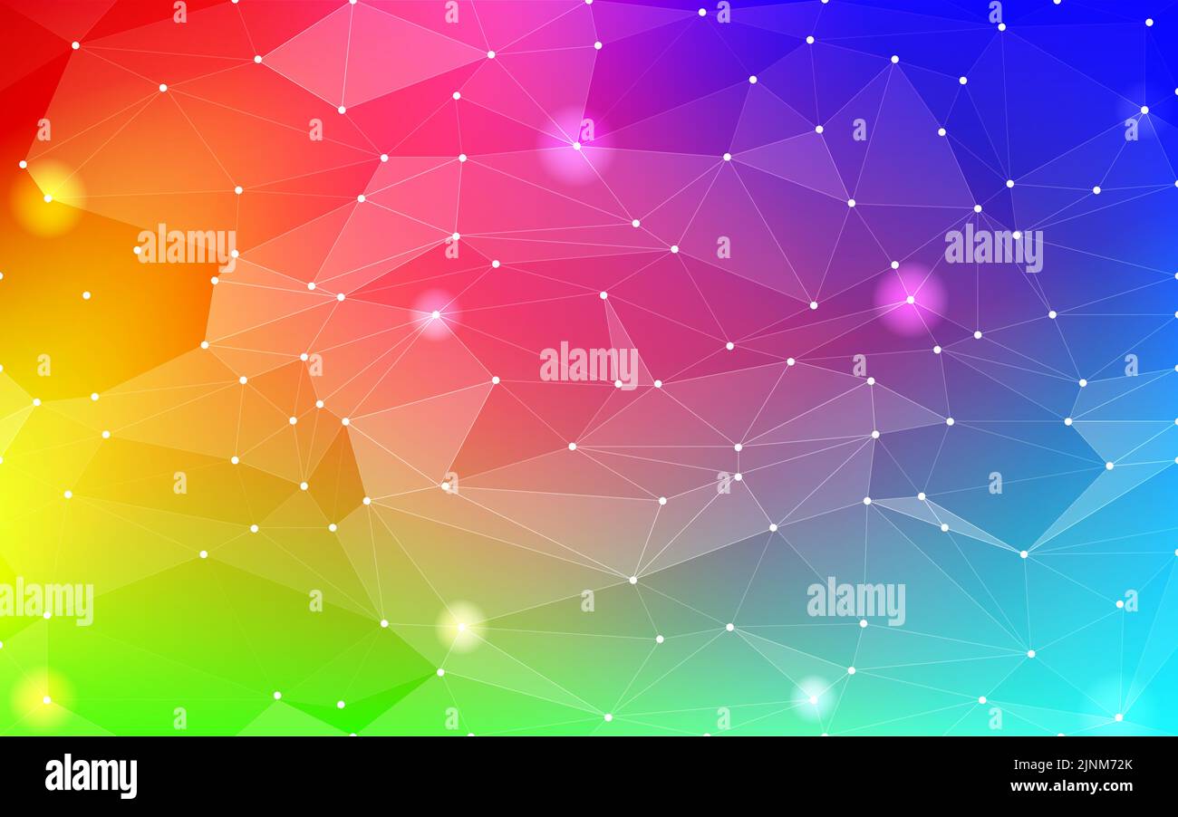 Background material, polygon-like rainbow gradient Stock Vector Image ...