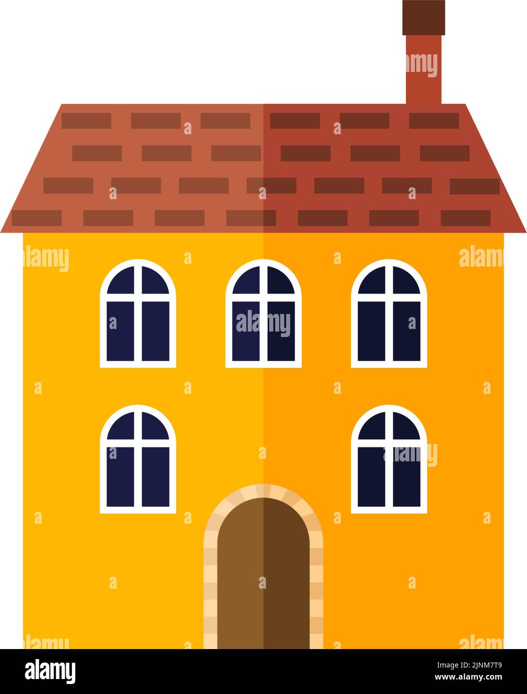 Illustration of a colorful house Stock Vector Image & Art - Alamy