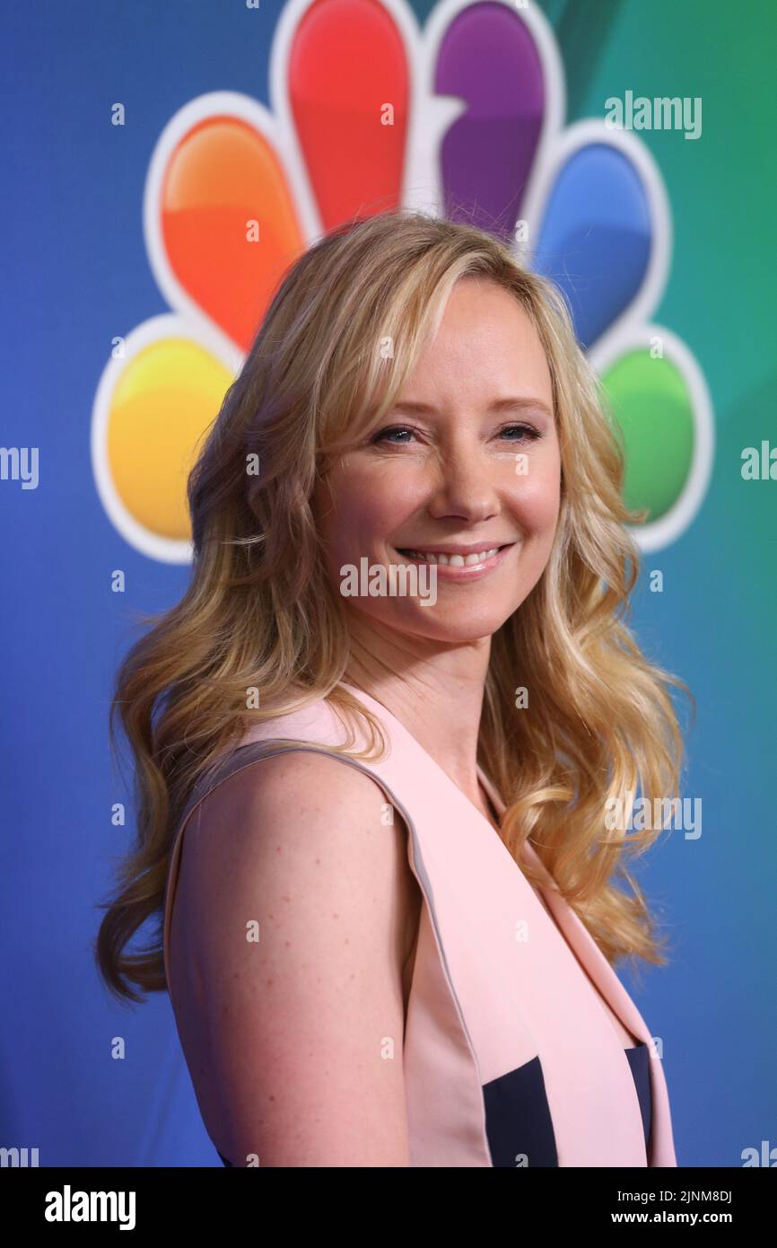 Actress Anne Heche attends the 2014 NBC Upfront Presentation at The