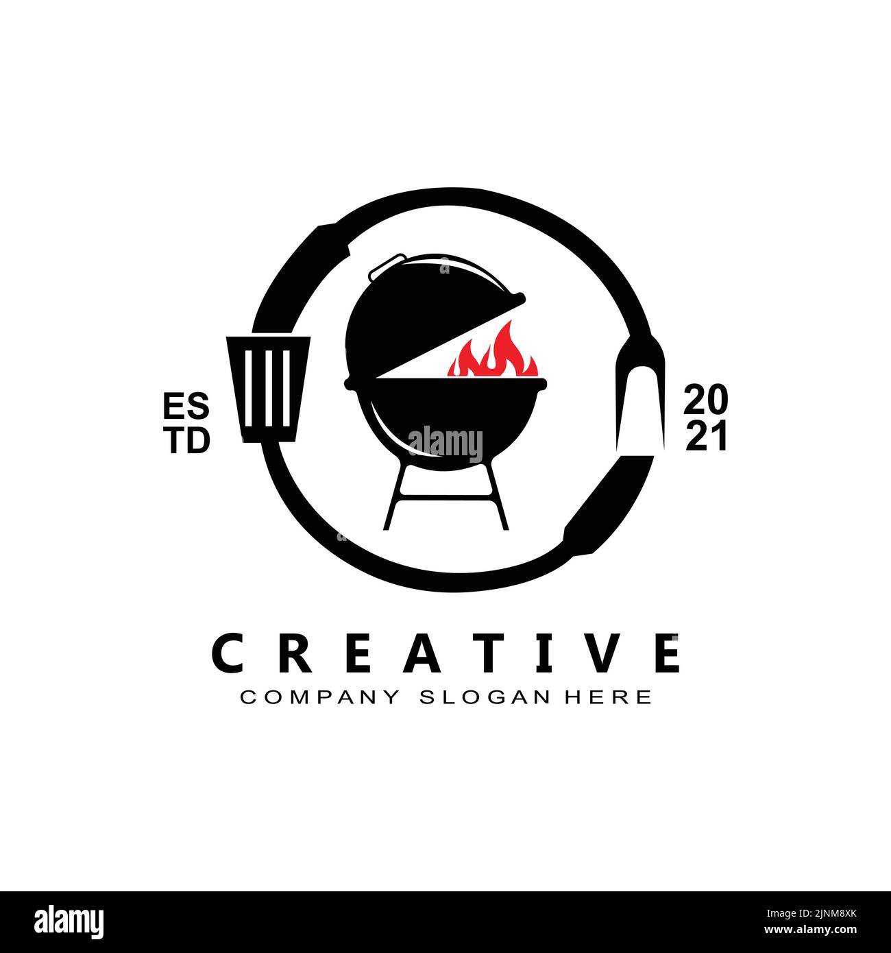 Vintage Retro Rustic barbecue logo. Food or grill design, icon vector