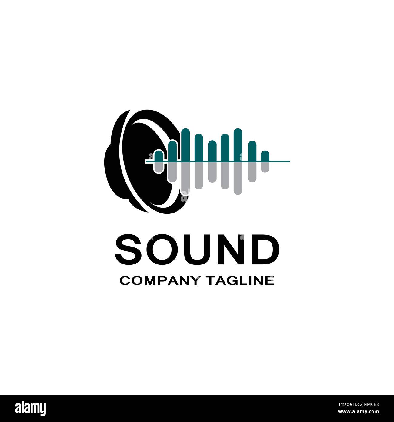 music sound wave logo icon vector, speaker and headset Stock Vector Image &  Art - Alamy