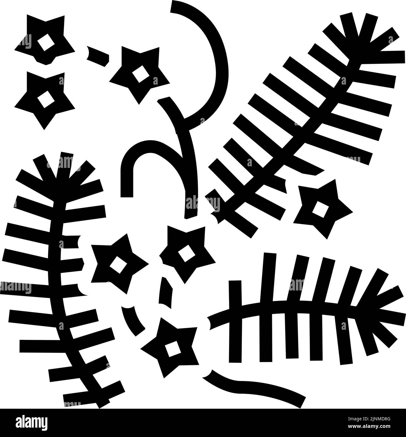 cypress liana glyph icon vector illustration Stock Vector Image & Art