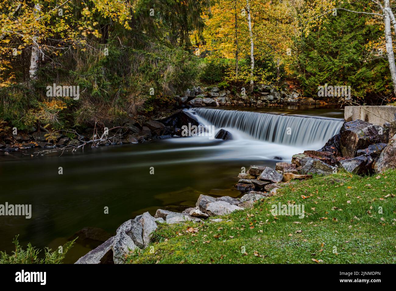 This is a short time-exposure of a waterfall upstream from Hatchery ...