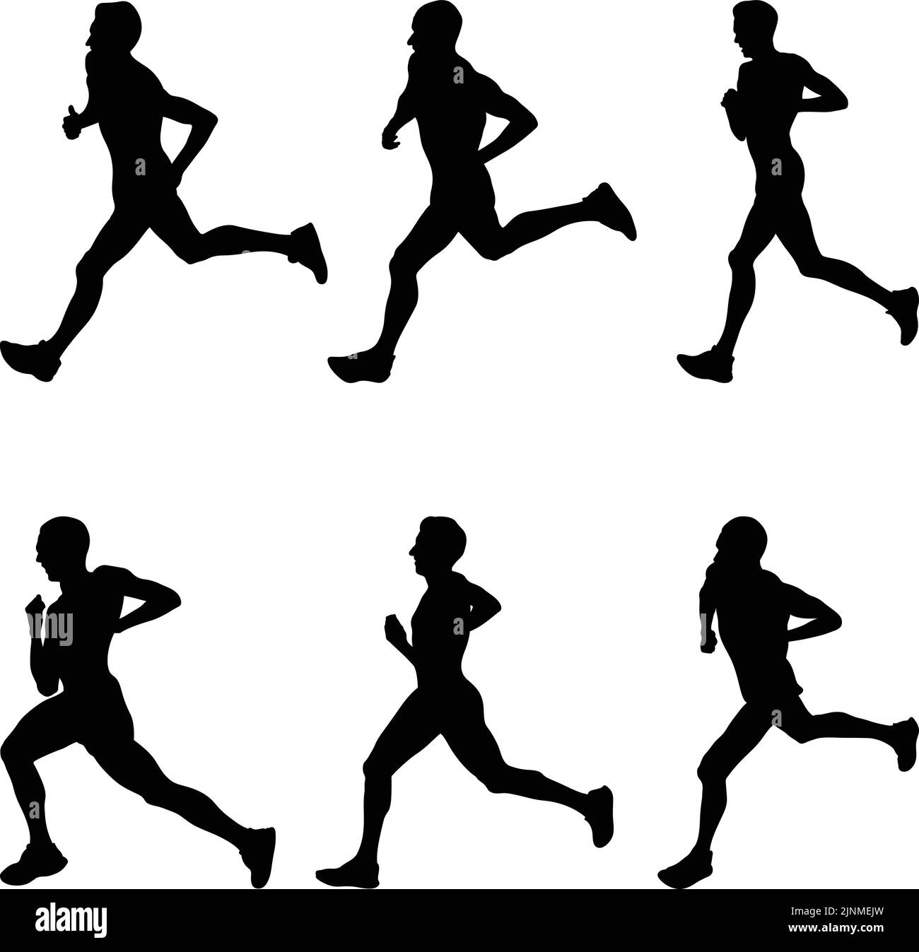 runner-track-side-view-stock-vector-images-alamy