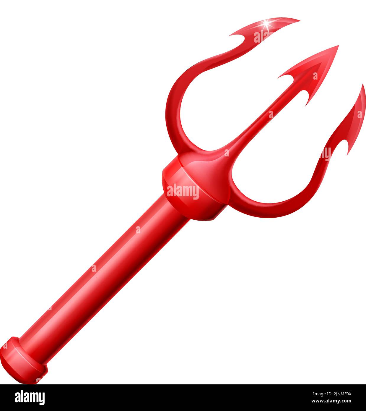 Devil Trident Pitchfork Cartoon Pitch Fork Stock Vector Image & Art Alamy