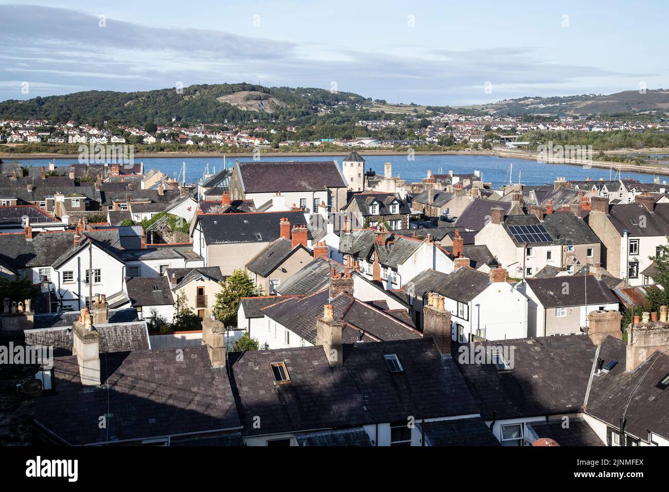 Conwy town ringed by stone walls hires stock photography and images Alamy