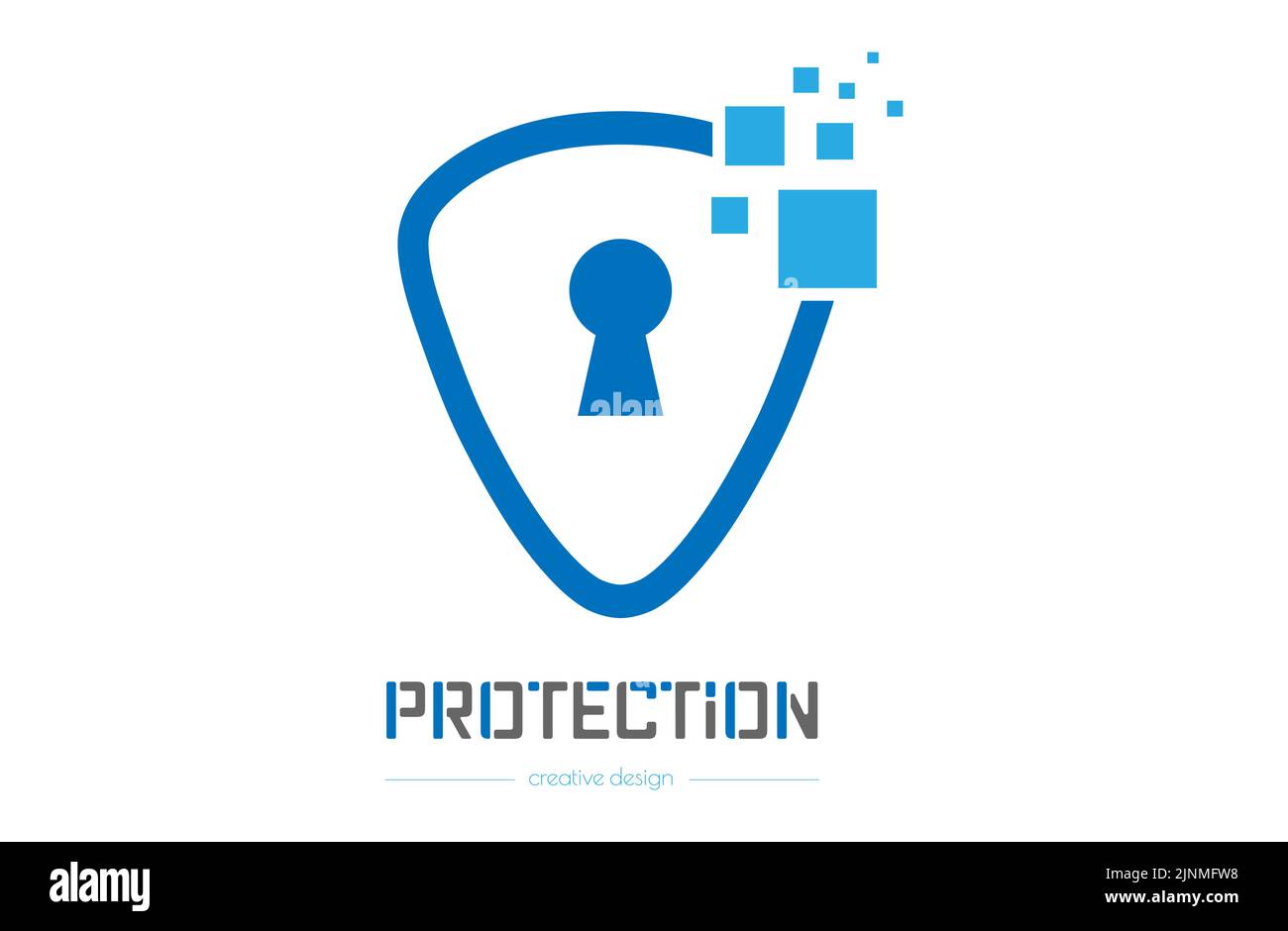 Protection. Vector template for for logo, sticker, logo or brand ...