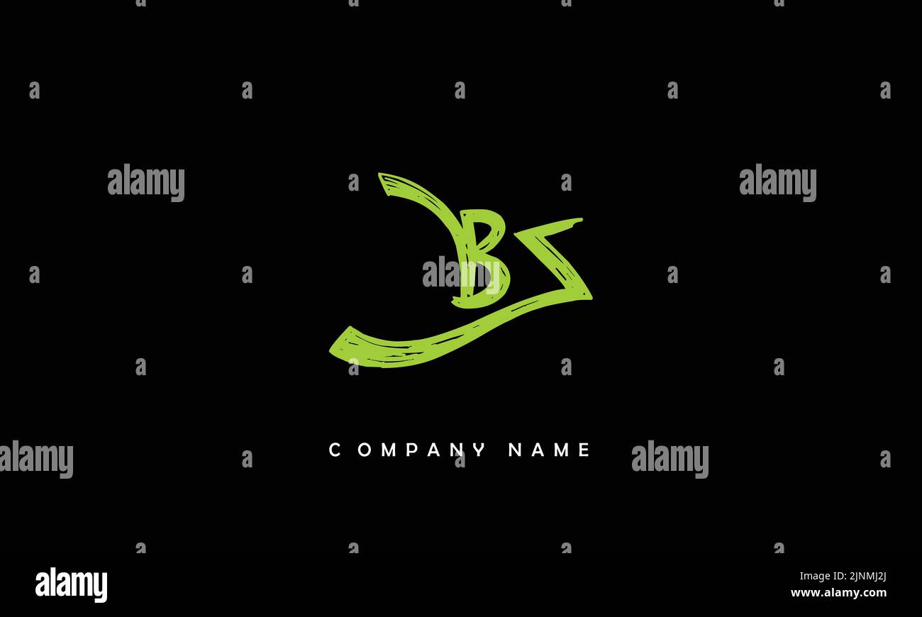 ZB, BZ Abstract Letters Logo Monogram Stock Vector