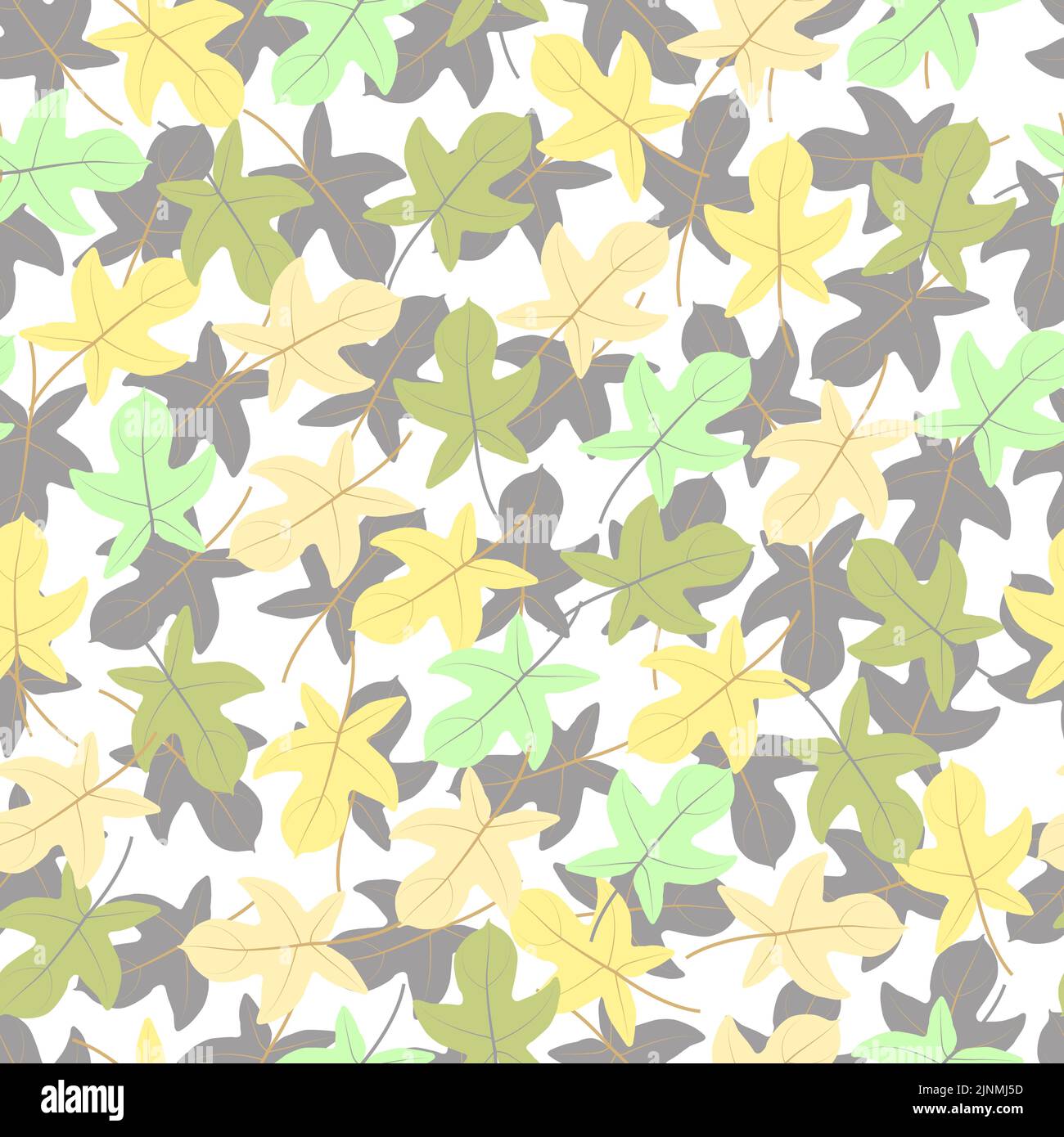 Ornate trendy ditsy floral seamless pattern design. Exotic abstract leaves. Artistic foliage background. Composite overlay for printing and textile Stock Vector
