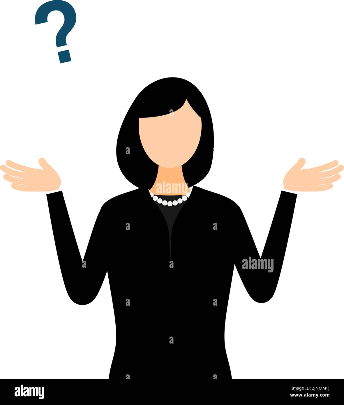 Man problem young woman Stock Vector Images - Alamy