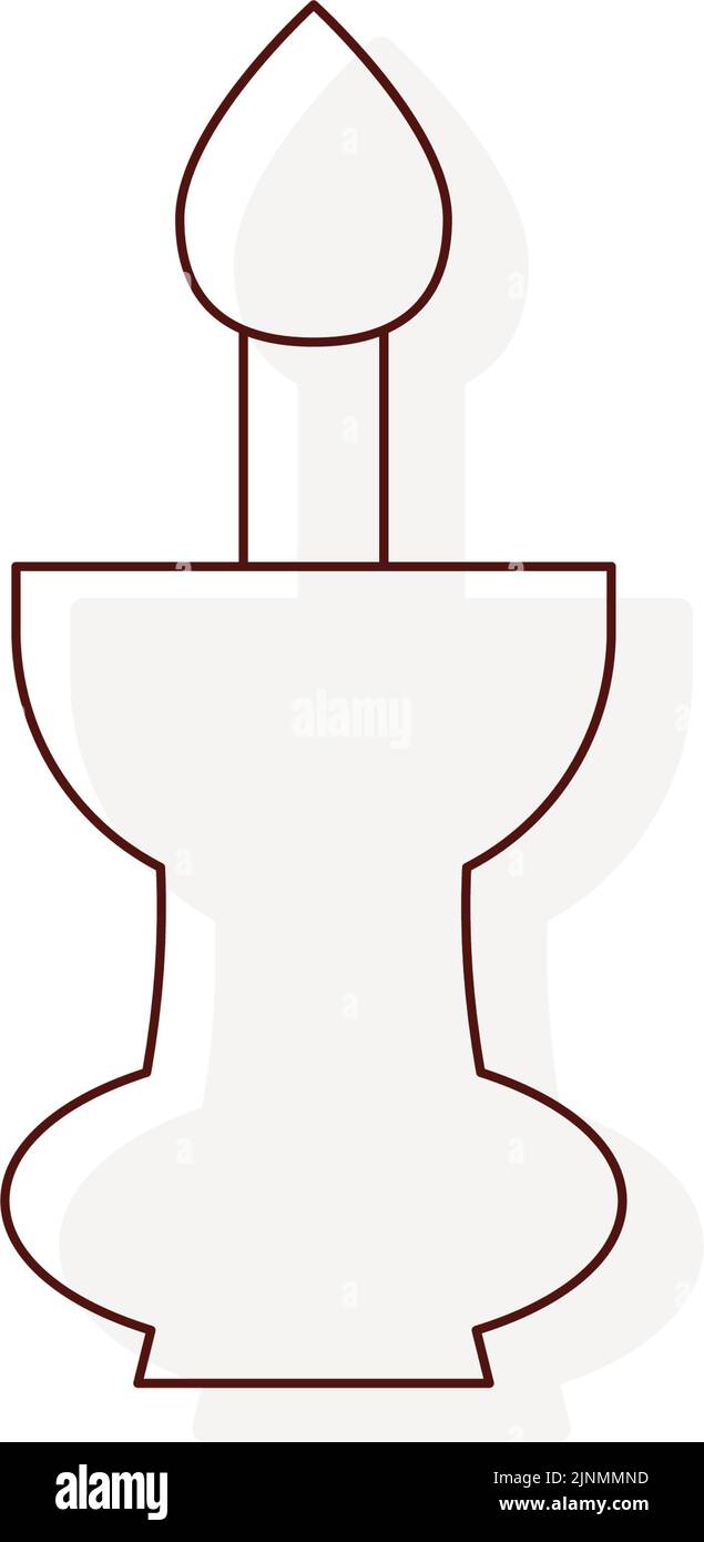 Thin line funeral icon, candle holder Stock Vector Image & Art Alamy