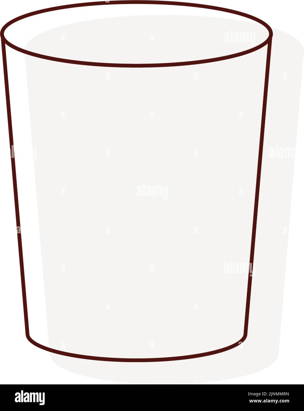 Thin line funeral icon, cup Stock Vector
