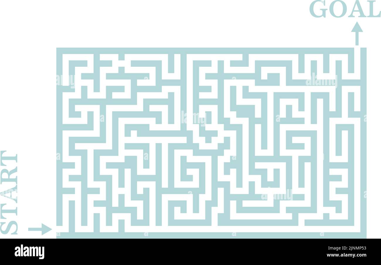 An educational game that trains the maze and brain Stock Vector
