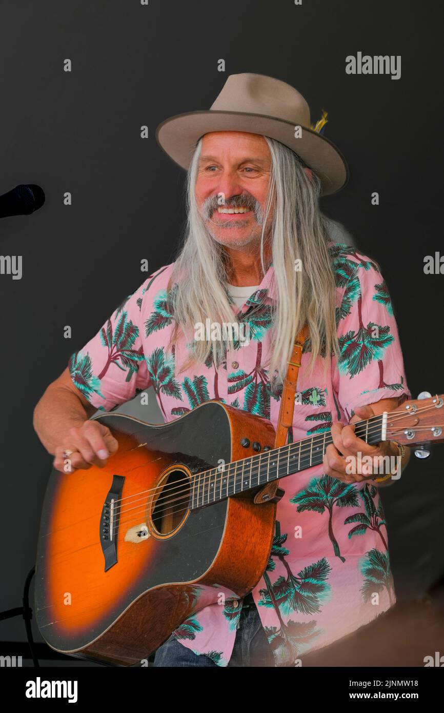 Singer, song writer Steve Poltz , Canmore Folk Music Festival, Canmore, Alberta, Canada Stock Photo