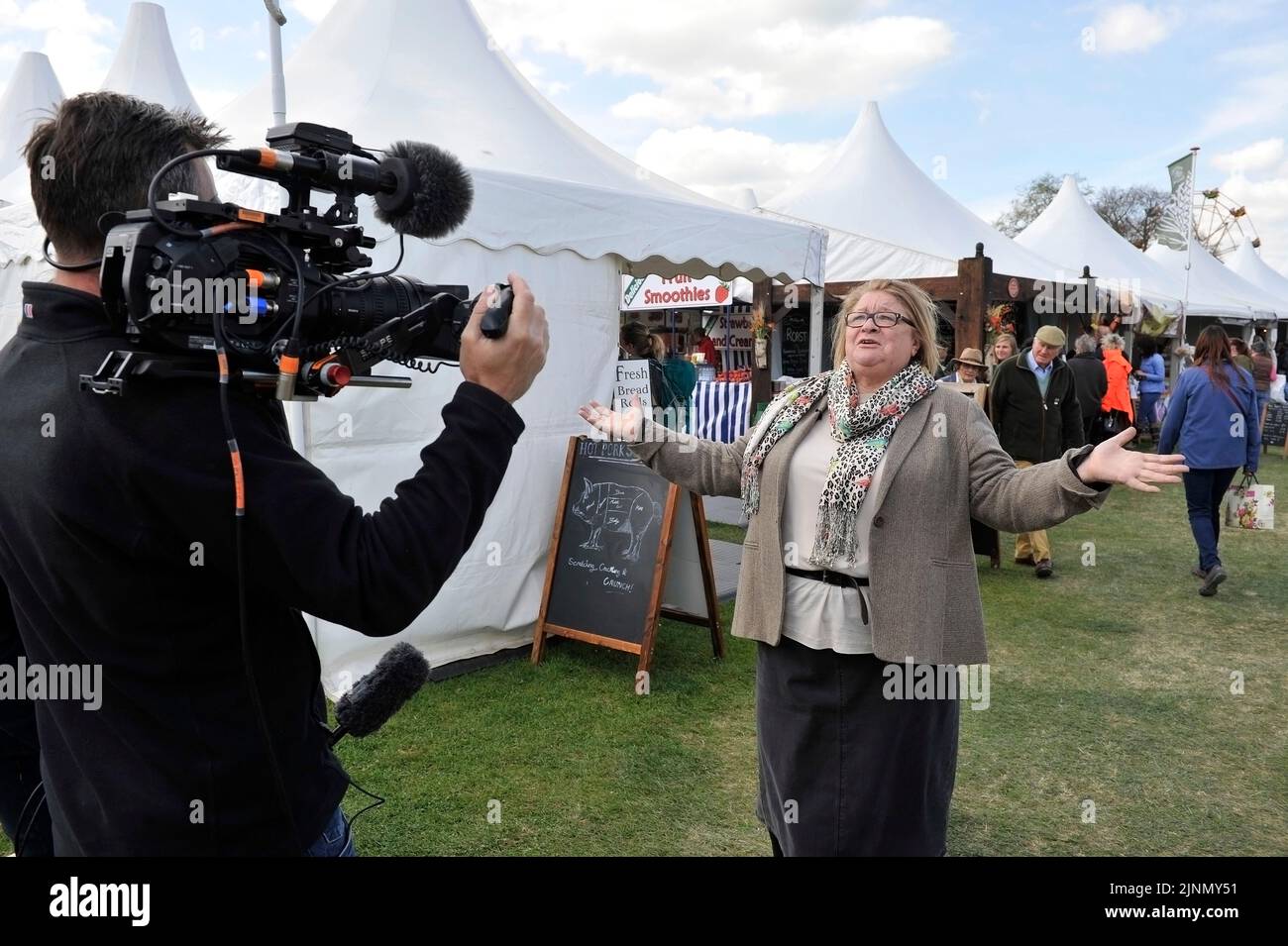 Badminton Stables 04.05.17 Rosemary Shrager Stock Photo