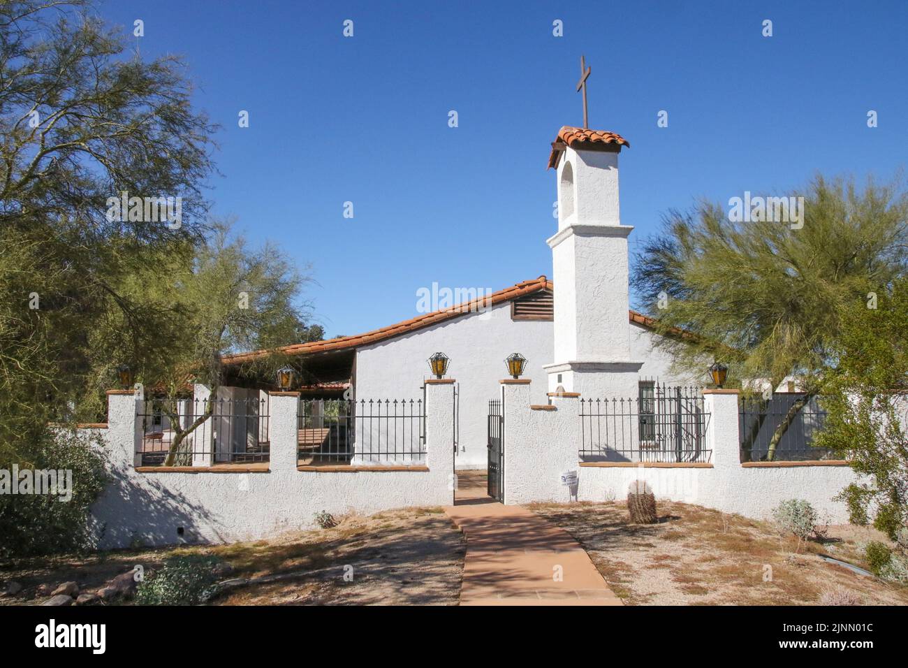 St. Ignatious of Antioch Church, Mesa Stock Photo Alamy