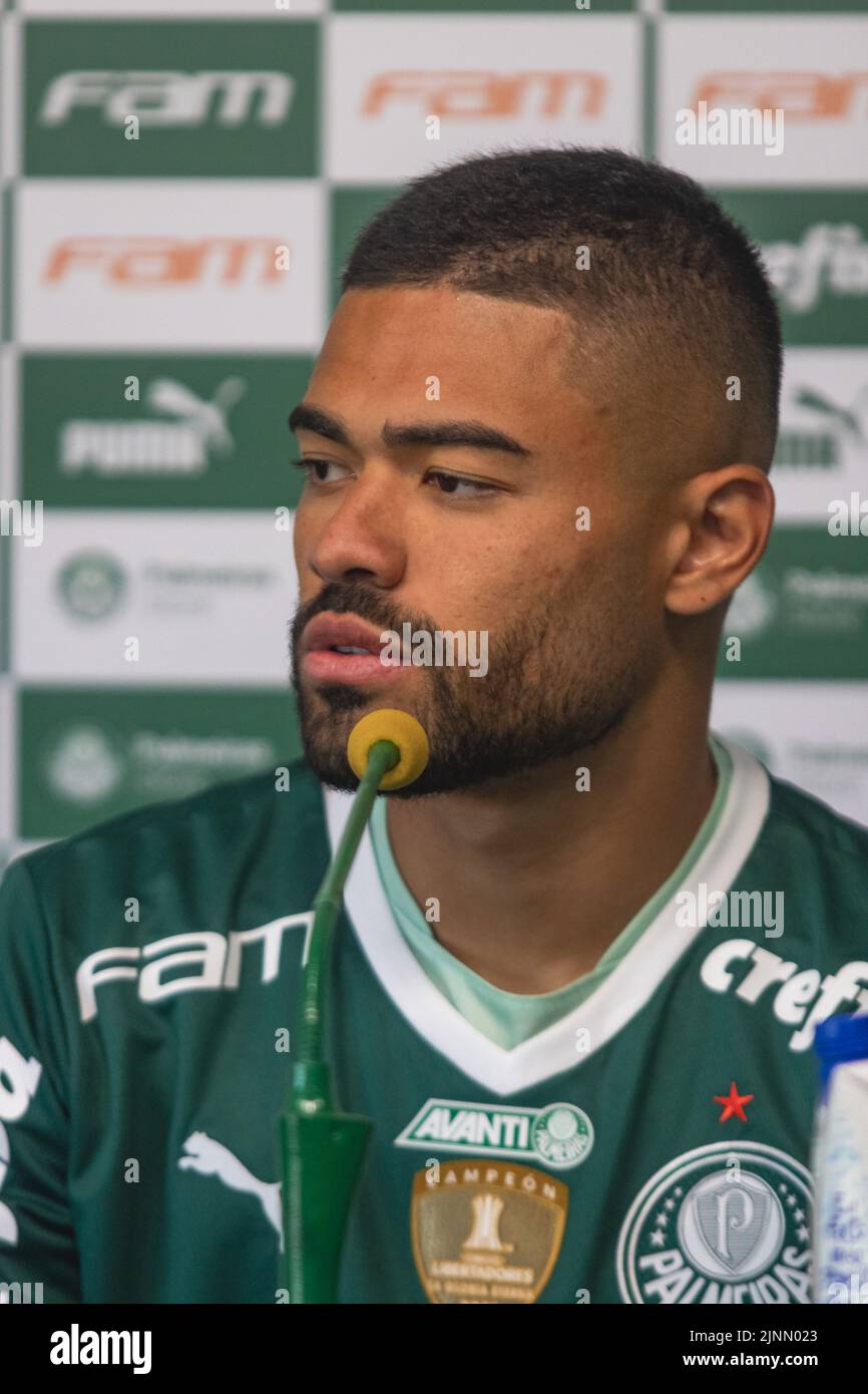 Sao Paulo Sp 12 08 22 Palmeiras Apresenta Bruno Tabata Palmeiras Presented This Friday Afternoon 12 The Player Bruno Tabata Recently Announced Reinforcement For The Team Commanded By Abel Ferreira Photo Yuri