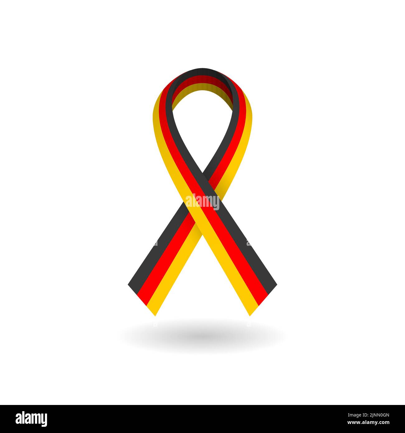 National tricolor ribbon of Germany Stock Vector
