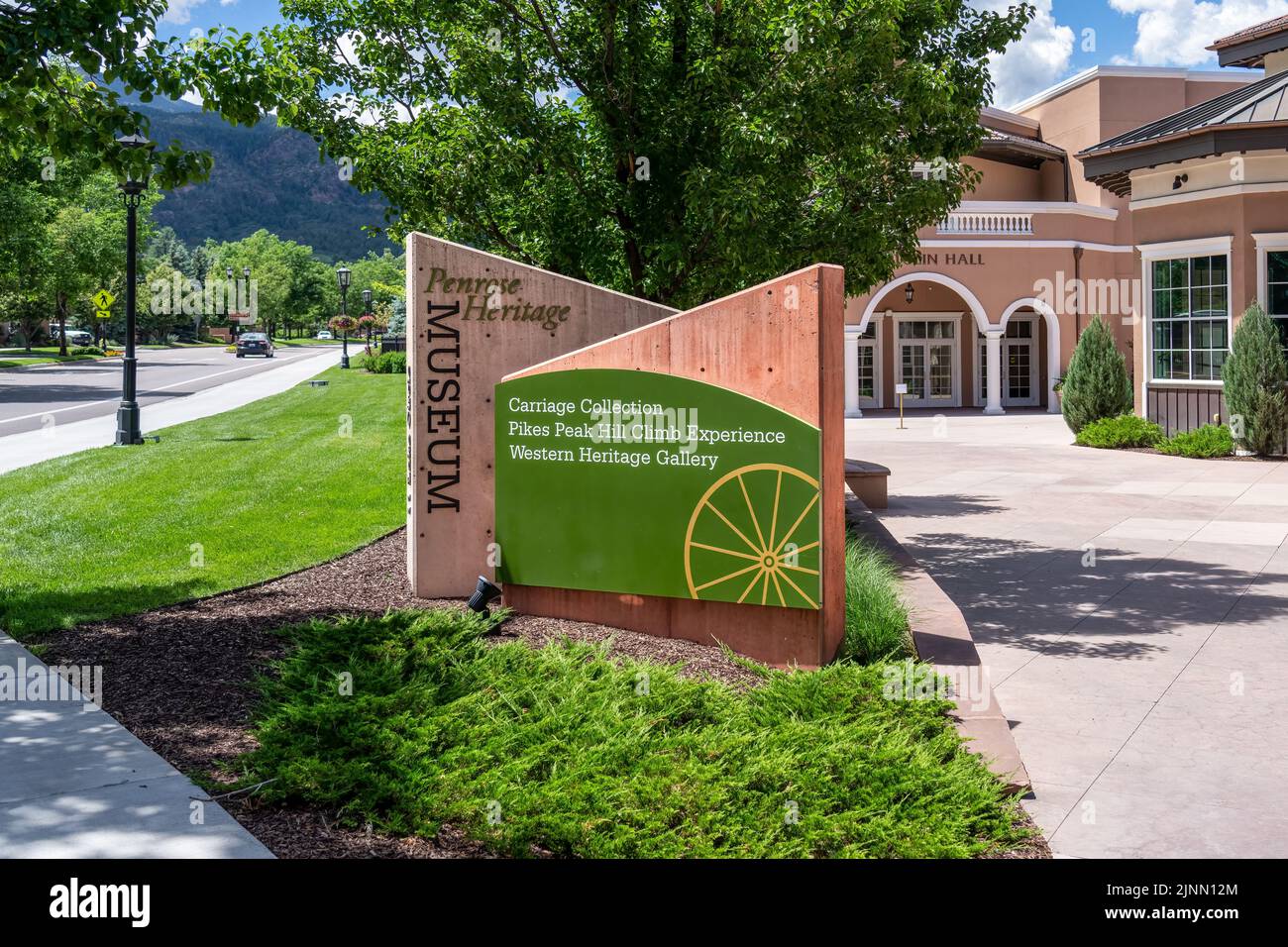 Colorado Springs, CO - July 8, 2022: The Penrose Heritage Museum at the Broadmore houses the Pikes Peak International Hill Climb collection of histori Stock Photo