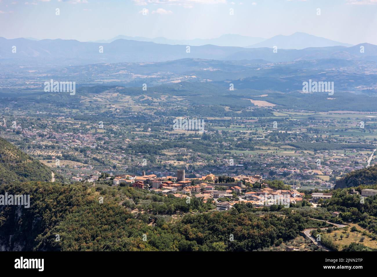 San Marco-campitello  province of Caserta Italy landascape matese, mountain, aerial view. Stock Photo
