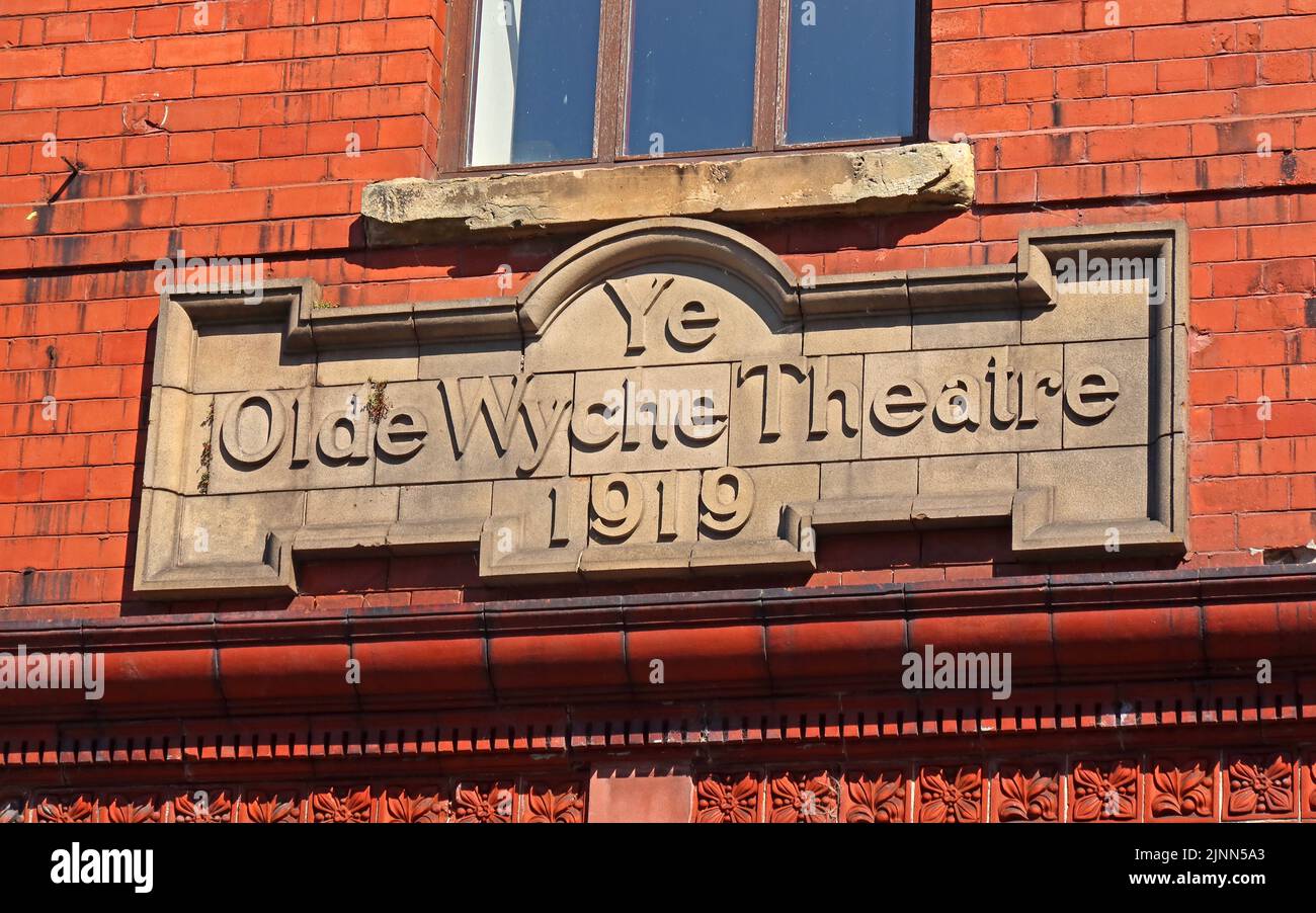 Ye Olde Wyche Theatre building from 1919, Nantwich, Cheshire, England, UK, CW5 5DG Stock Photo