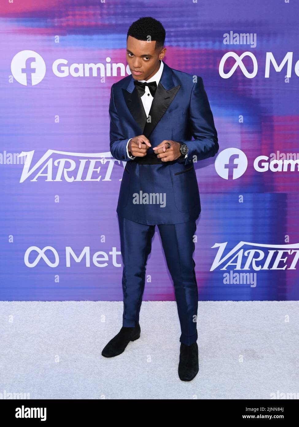 11 August 2022 - Los Angeles, California - Jabari Banks. Variety's 2022 Power Of Young Hollywood Celebration Presented By Facebook Gaming. (Credit Image: © Billy Bennight/AdMedia via ZUMA Press Wire) Stock Photo