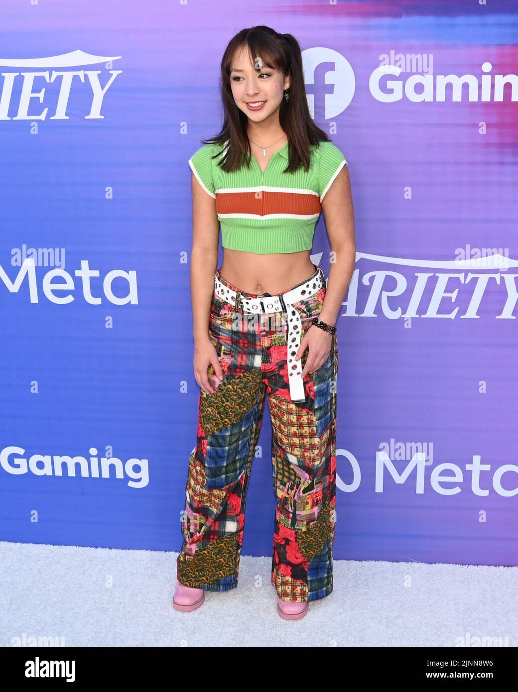 August 11, 2022, Hollywood, California, USA: Aubrey Anderson-Emmons attends the Variety's 2022 Power Of Young Hollywood Celebration Presented By Facebook Gaming. (Credit Image: © Billy Bennight/ZUMA Press Wire) Stock Photo
