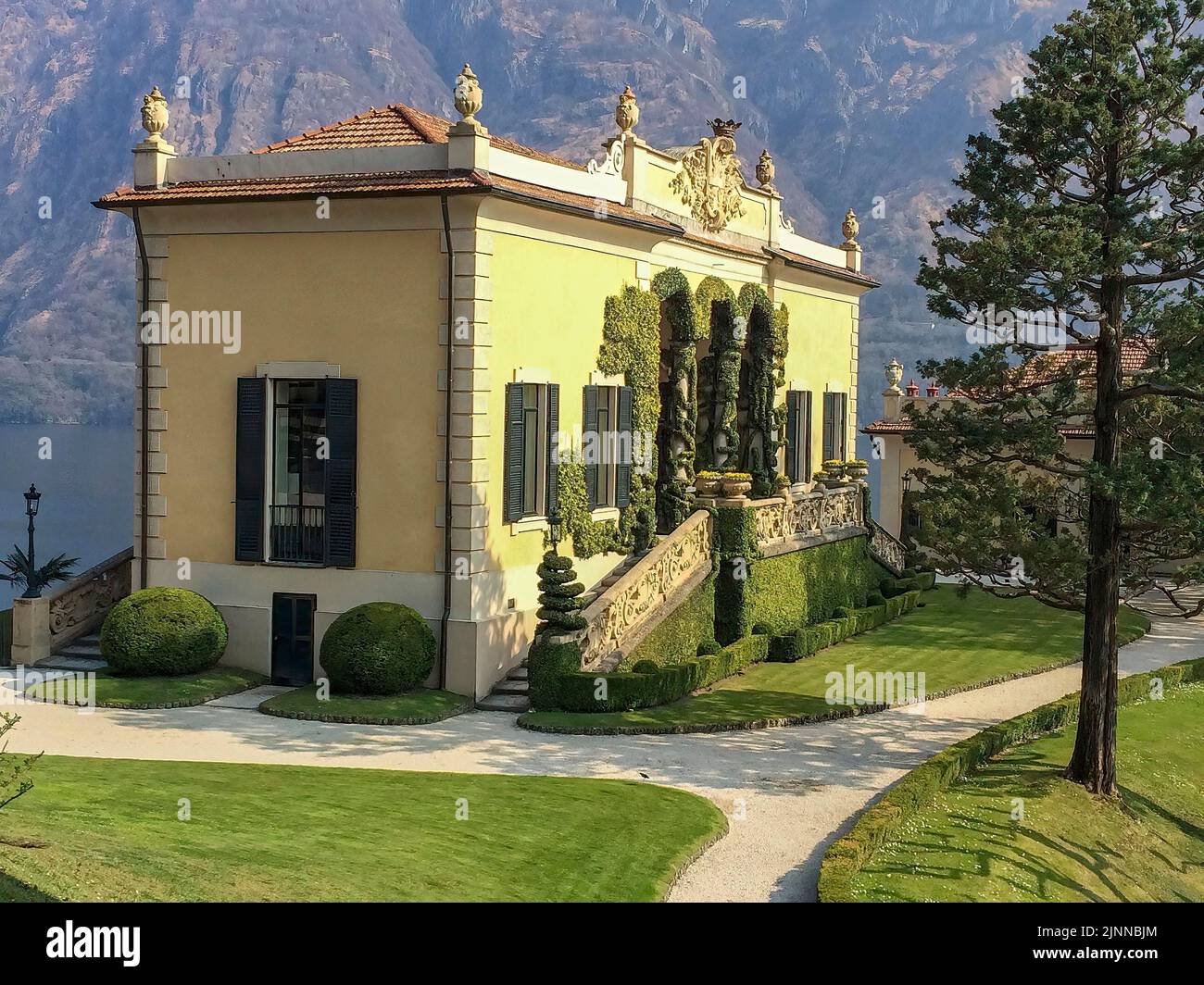 Villa del Balbianello, filming location for film James Bond Casino Royal, Lavedo peninsula, Lenno, Lago di Como, Lake Como, Lombardy, Italy Stock Photo