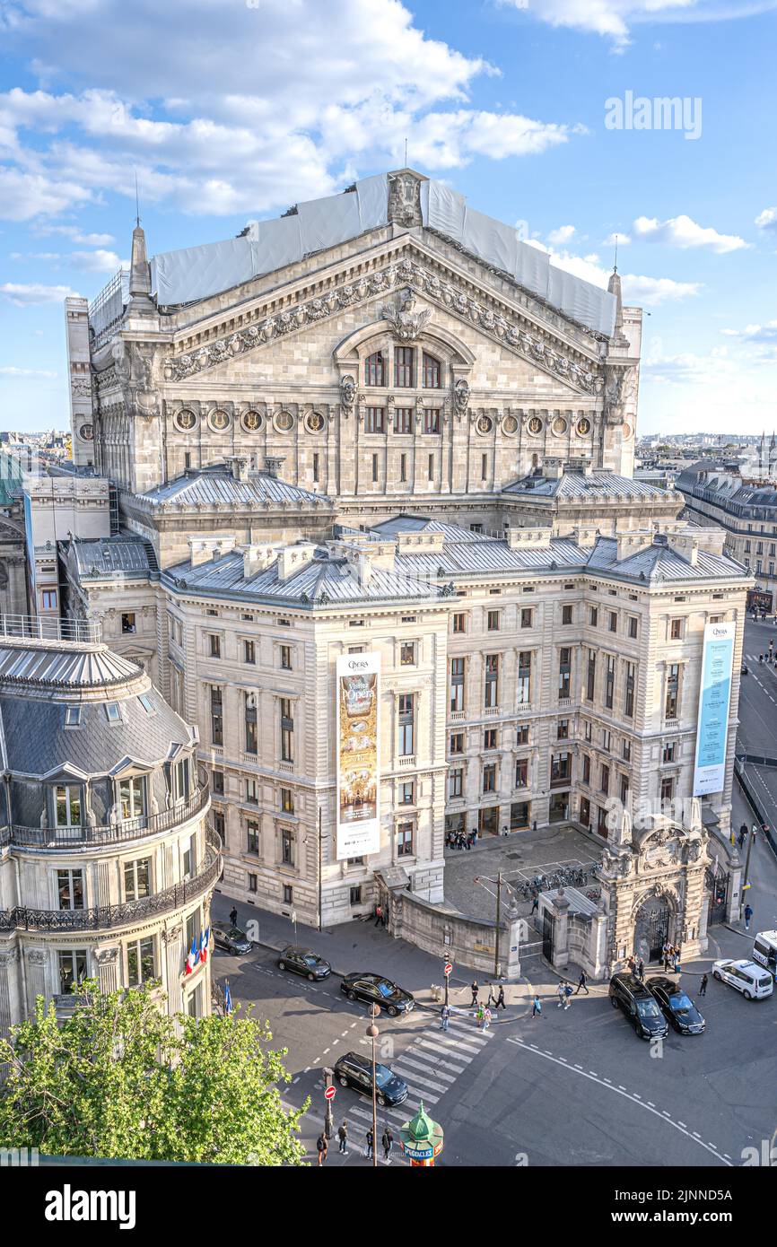 View of the historic Opera Garnier building in Paris, France Stock Photo