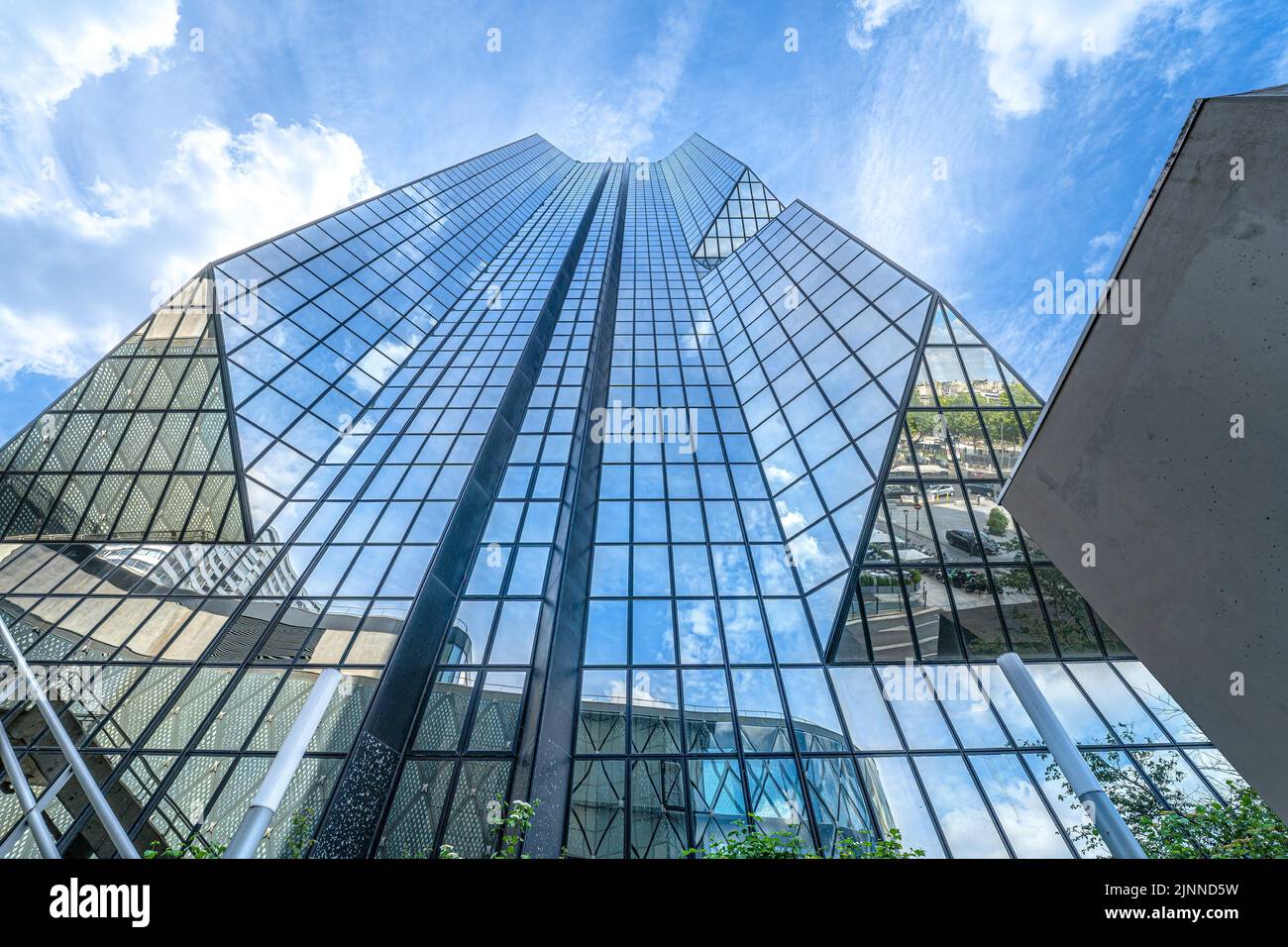 Glass skyscraper in Paris, France Stock Photo Alamy