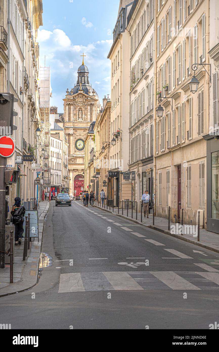 Street in downtown Paris, France Stock Photo Alamy
