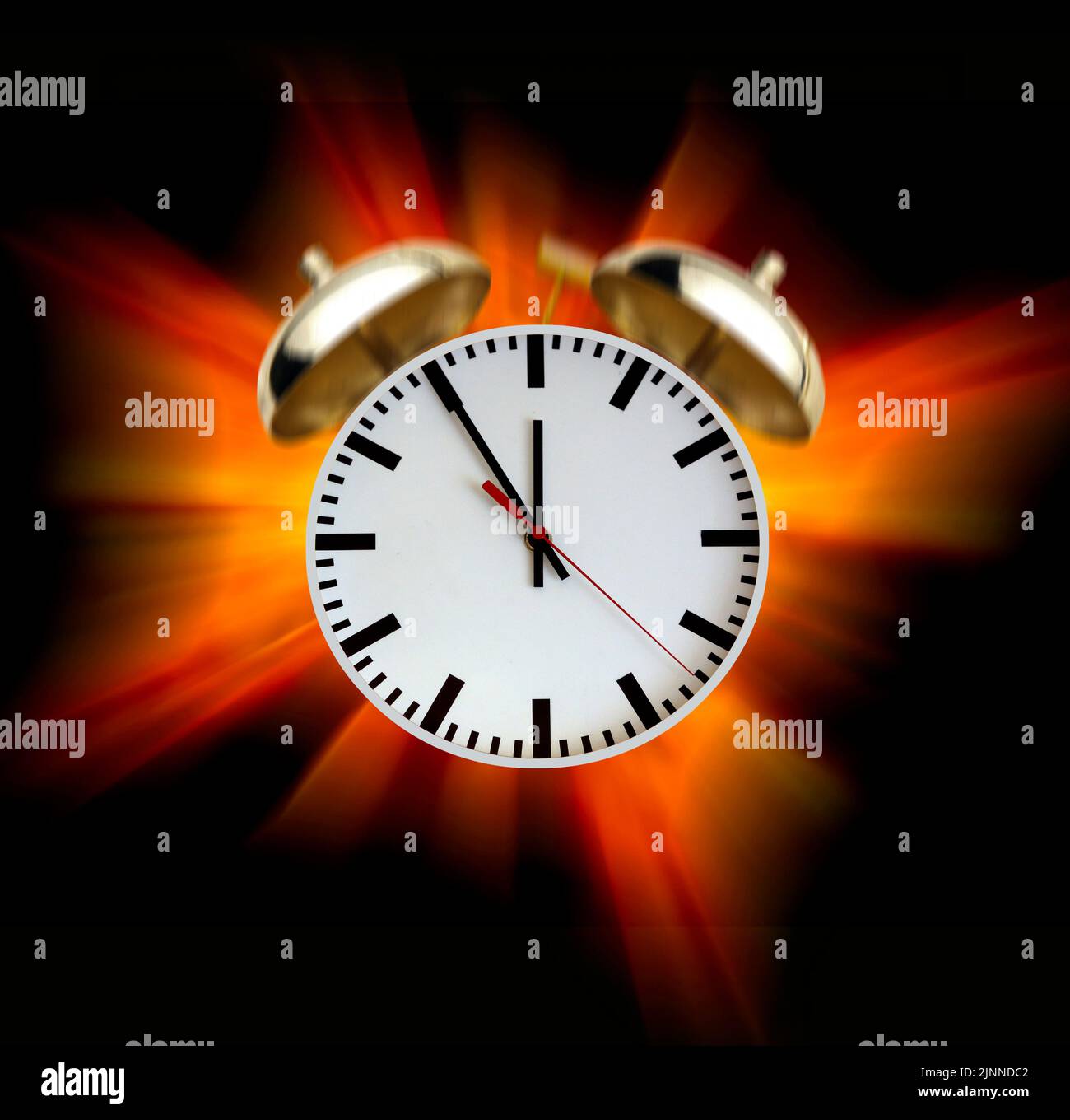 Alarm clock, illustration Stock Photo Alamy